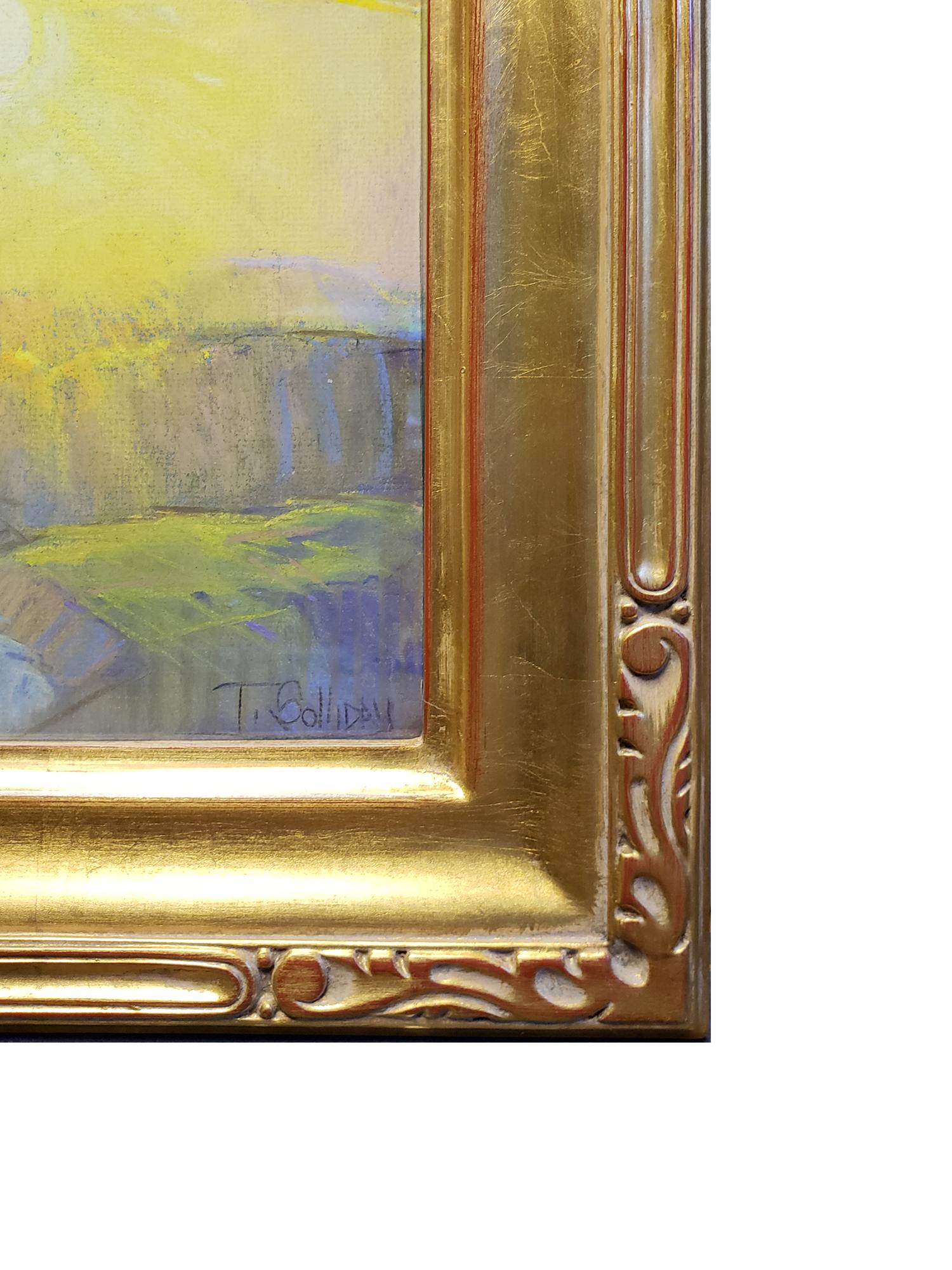 Sunburst, Palos Verdes - Impressionist Painting by Tim Solliday