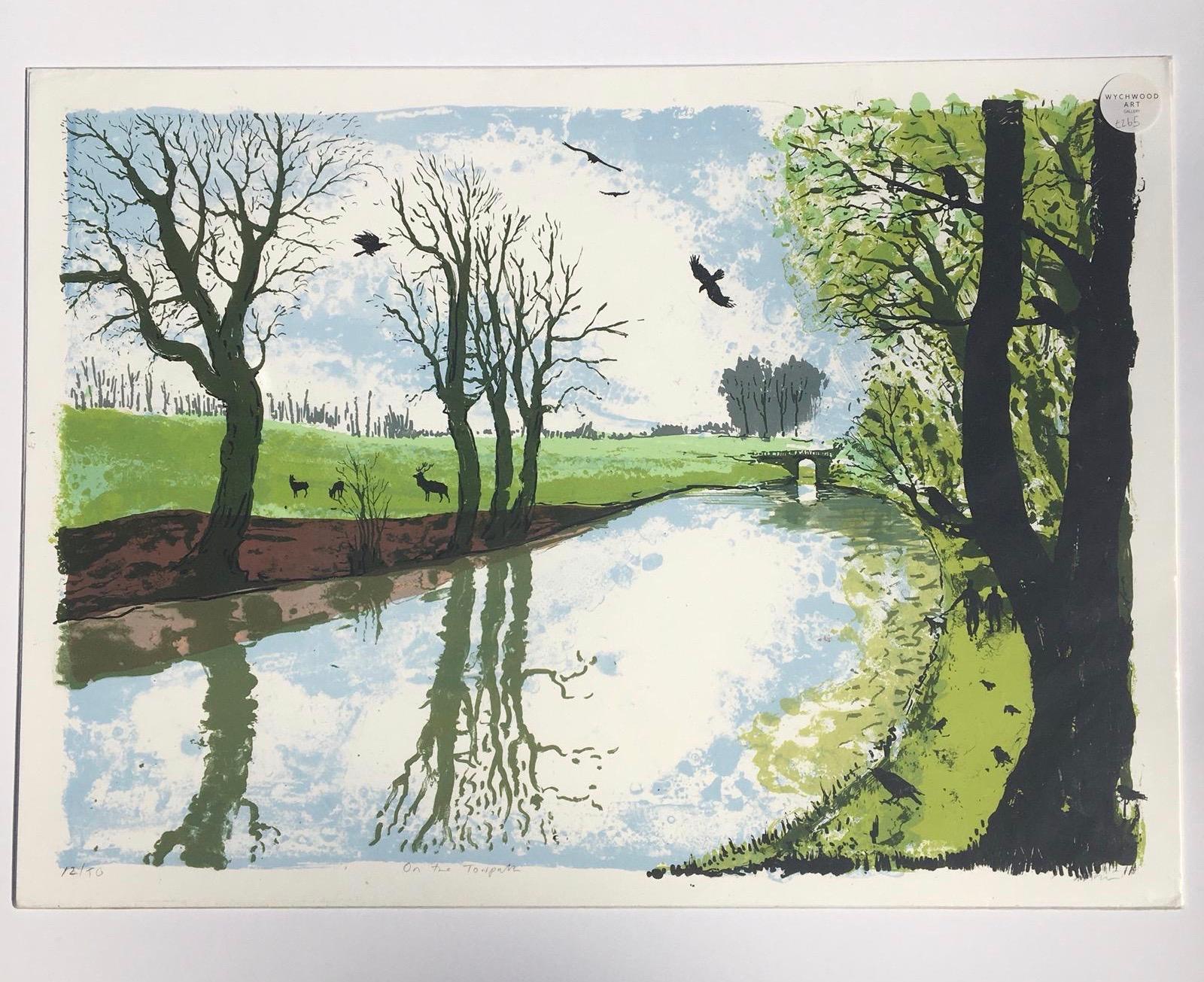 Tim Southall – A quiet, reflective image of a forgotten time. This 10 colour silkscreen is printed on Somerset Velvet, a heavyweight 300 gram handmade paper from St Cuthbert’s Mill in Somerset. The print is in a limited edition of 50.
Tim Southall