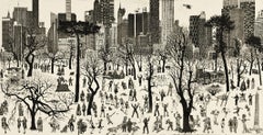 PARK LIFE, Art Print, Folk, Affordable art, Landscape, Abstract