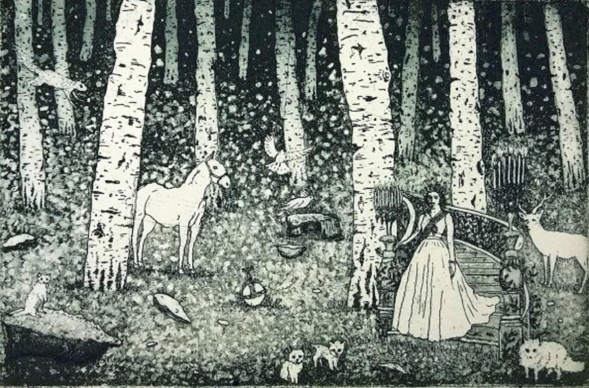 Tim Southall, Winter Queens, Black and white limited edition print