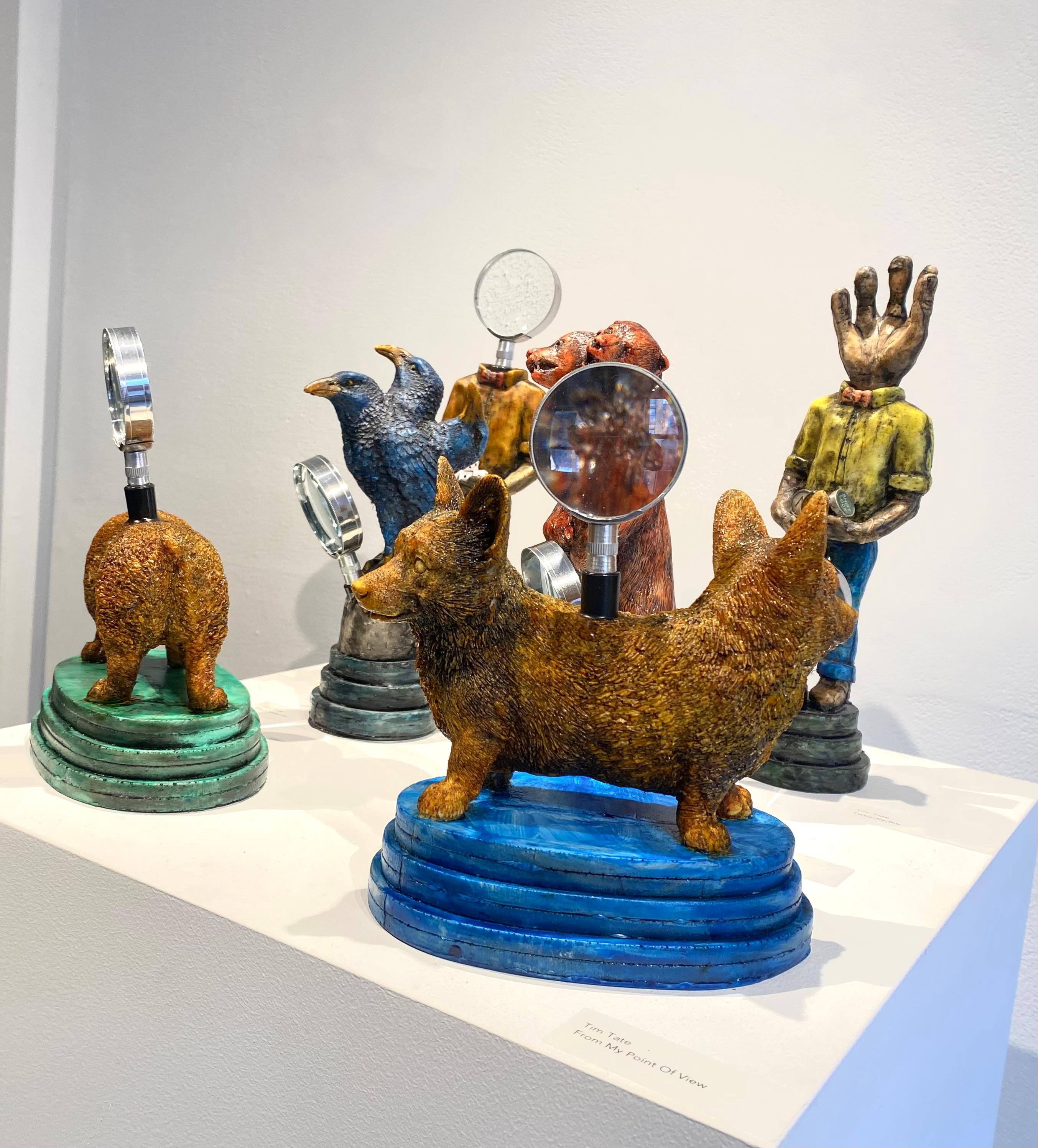 Sculpture of two headed dog: 'From My Point Of View ll' For Sale 7