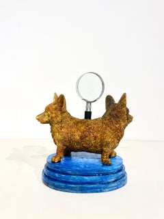 Scultura di cane a due teste: "Dal mio punto di vista".