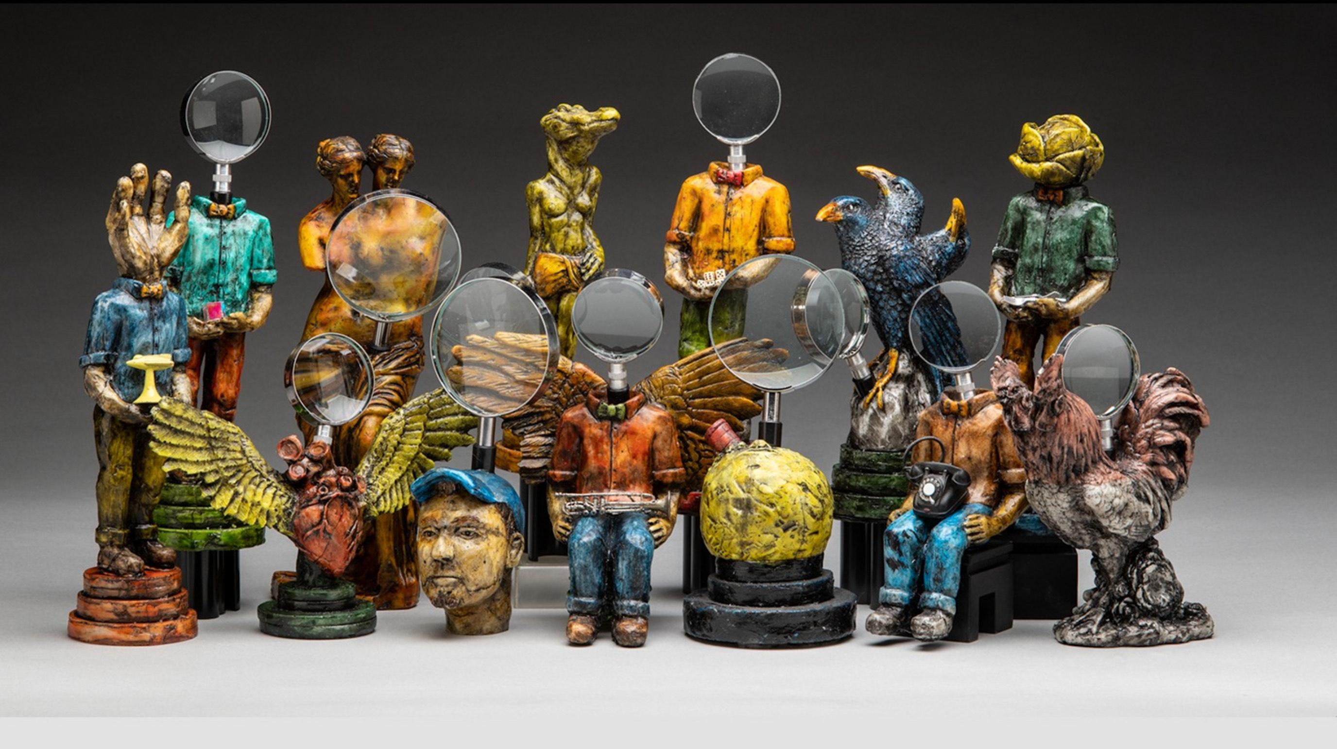 Sculpture of two headed dog: 'From My Point Of View ll' For Sale 5