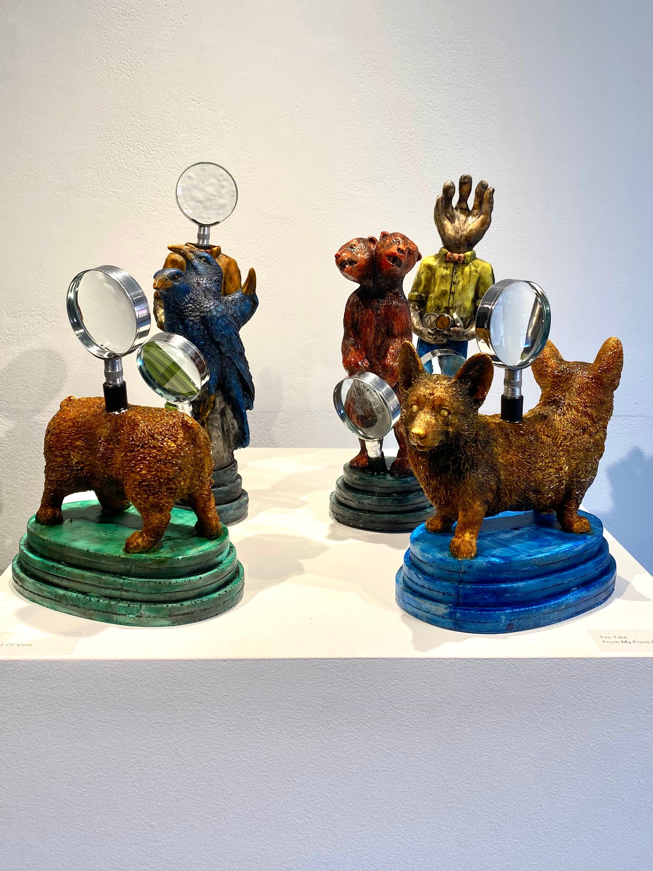 Sculpture of two headed dog: 'From My Point Of View ll' For Sale 6