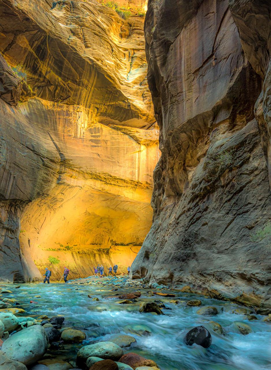 Tim Truby Landscape Photograph - Fording the Stream, Zion