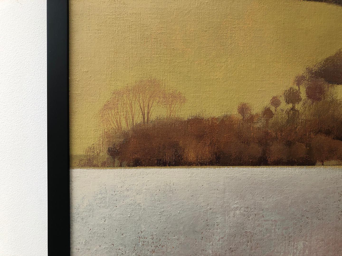 Autumn at Pegsdon, Original Landscape Painting, Warm Autumnal Artwork For Sale 4