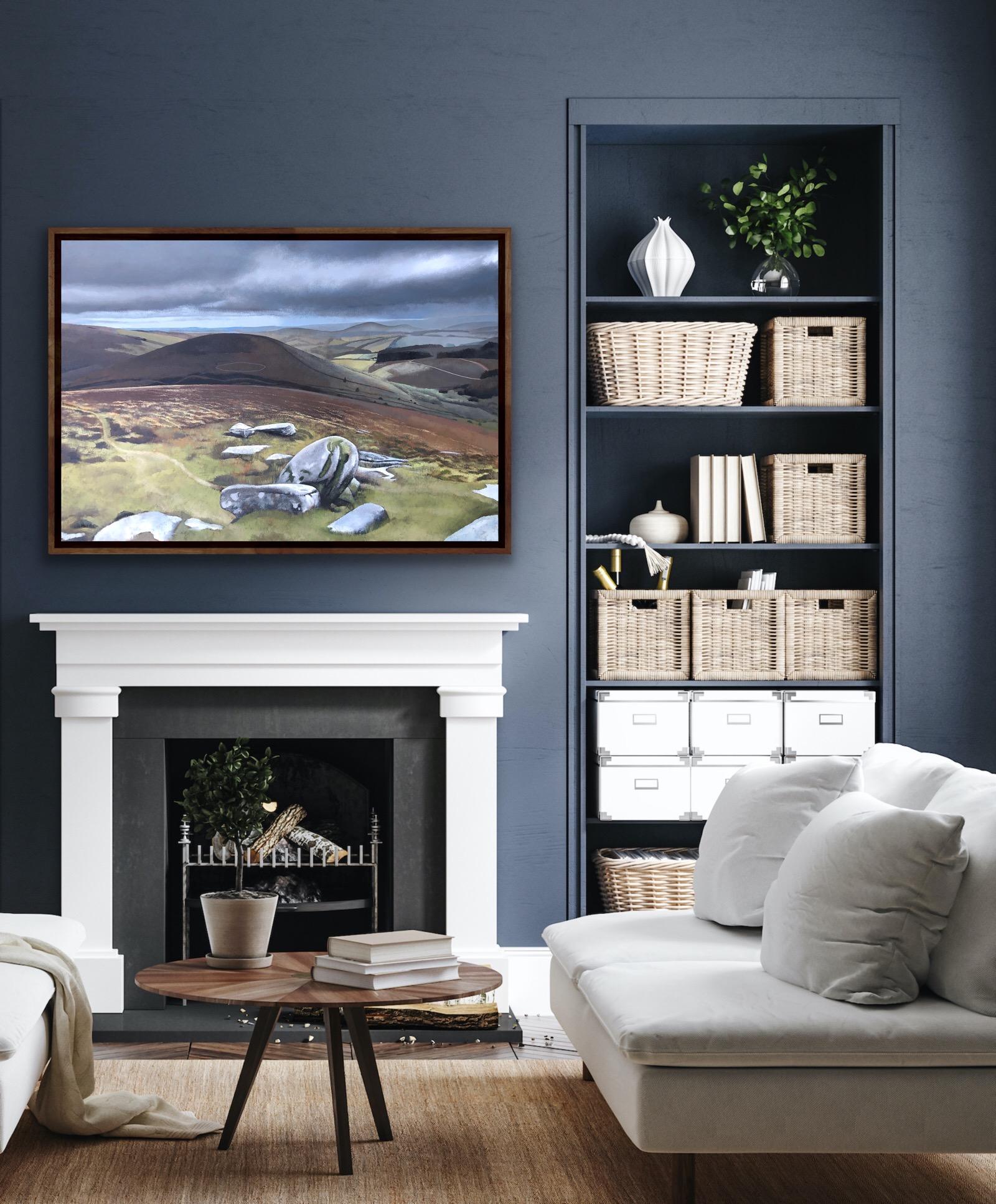 Dartmoor, Pittura in stile Modern British, Paesaggio del Devonshire UK in vendita 5