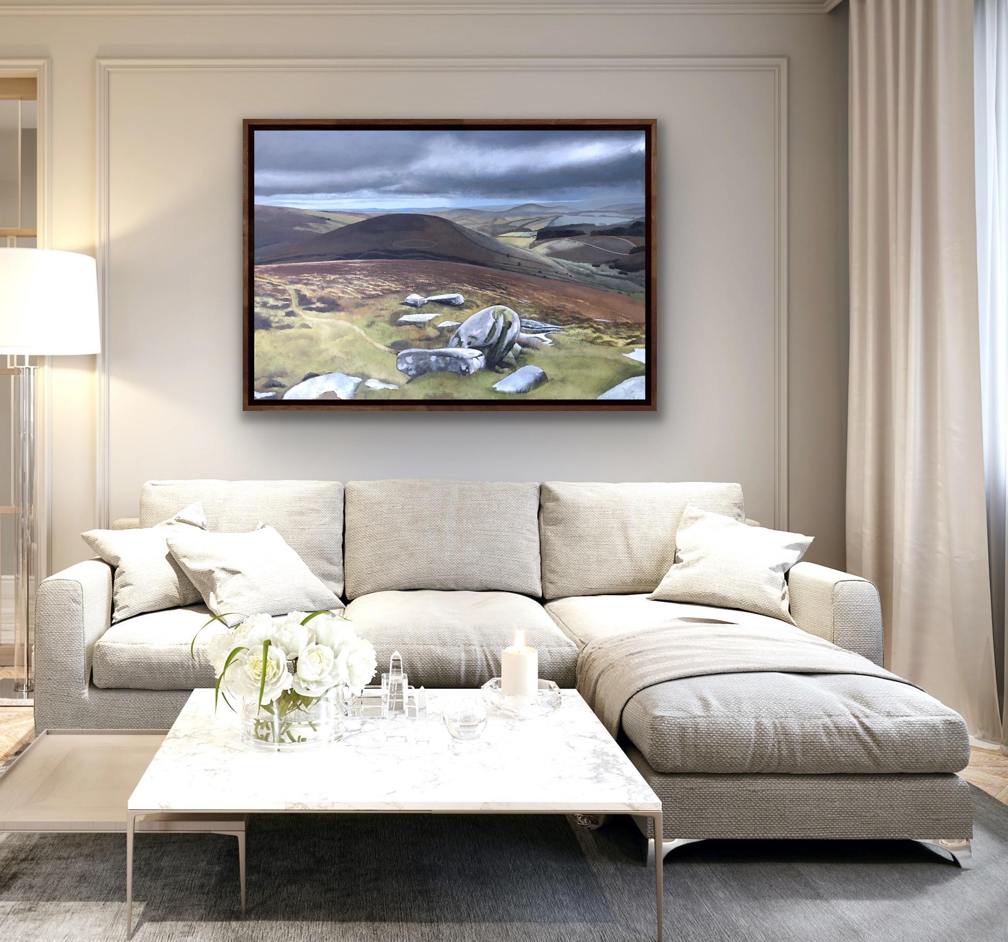 Dartmoor, Pittura in stile Modern British, Paesaggio del Devonshire UK in vendita 6