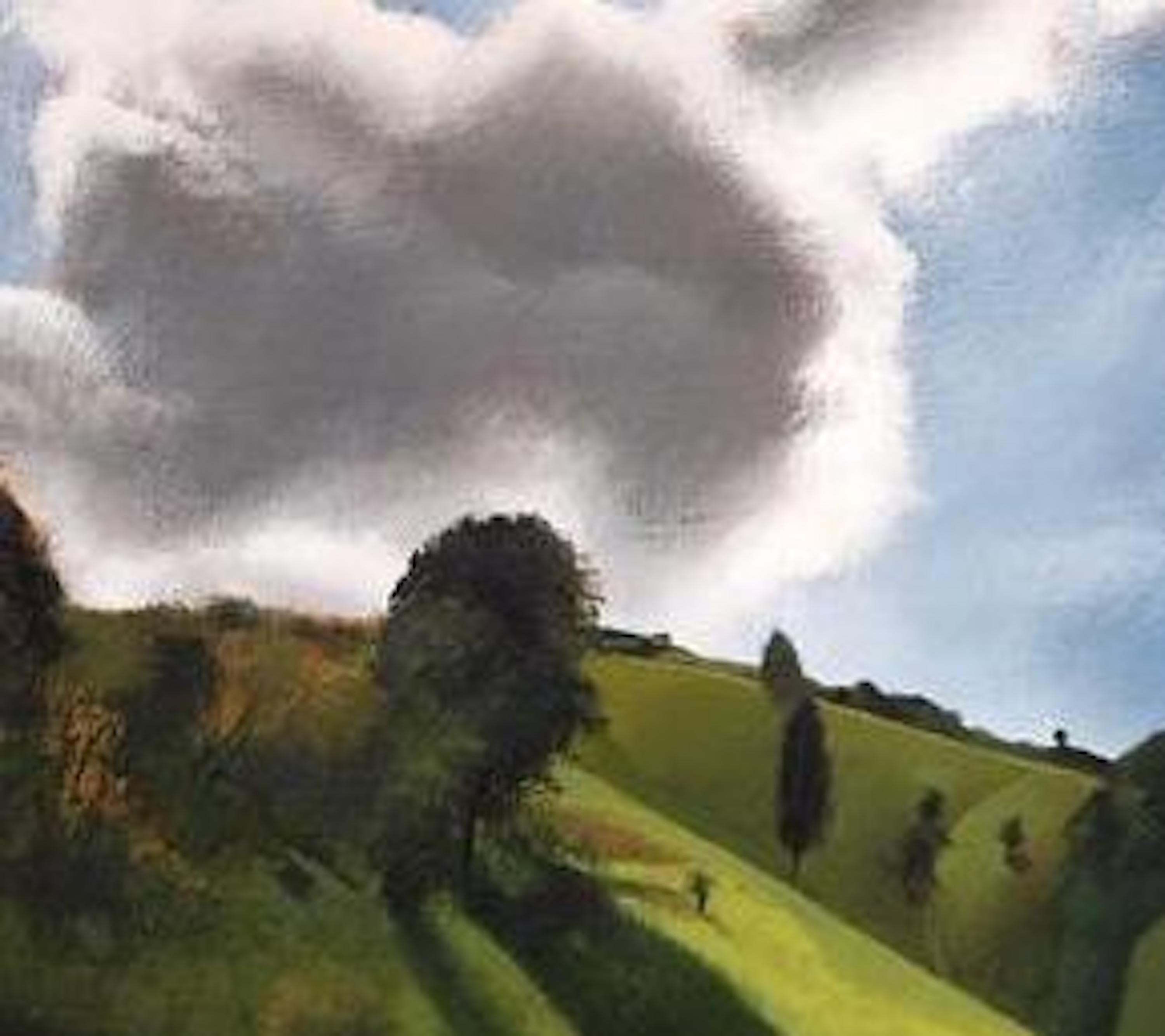  Pegsdon, Tim Woodcock-Jones, Grande peinture de paysage, œuvre d'art moderne en vente 6