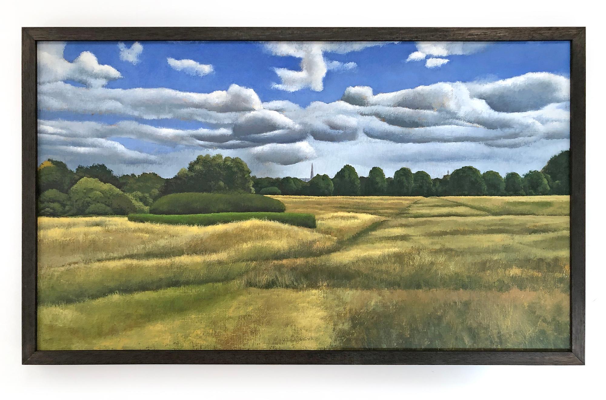 A view of Hampstead Heath in mid summer with The Shard in the distance
Artist Tim Woodcock-Jones original paintings are available for sale with Wychwood Art. Discover new paintings for sale by Tim. Tim Woodcock-Jones was born in 1961 in London,