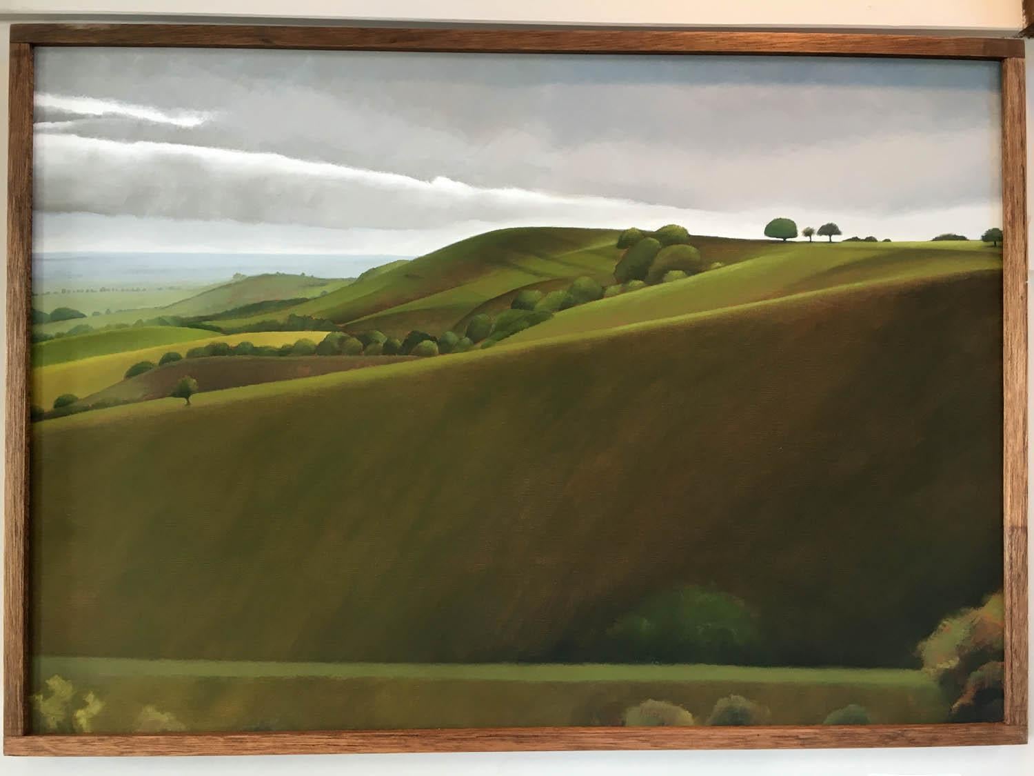 Tim Woodcock-Jones Landscape Painting - Pegsdon Hill, landscape, traditional, original art, contemporary modern painting