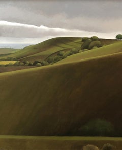 Pegsdon Hill, landscape, traditional, original art, contemporary modern painting