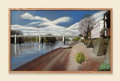 Strand-on-the-Green, landscape, London, figurative