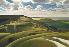 Tim Woodcock-Jones, Pitstone Hill #1, Original Landscape Painting, Art Online