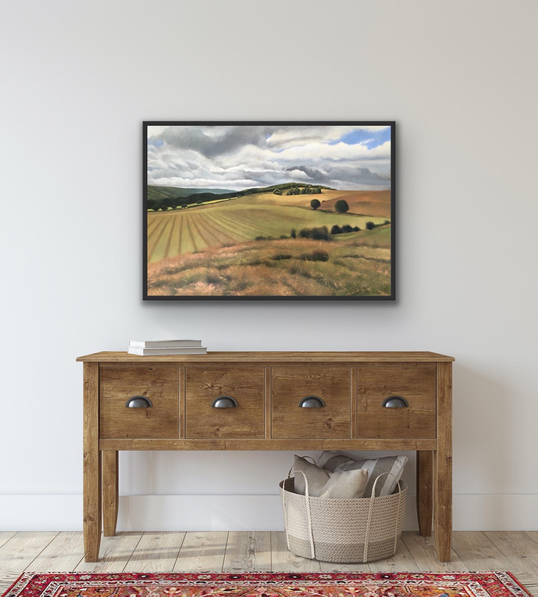 Tim Woodcock-Jones, Vista da Ashridge, dipinto originale di paesaggio in vendita 7