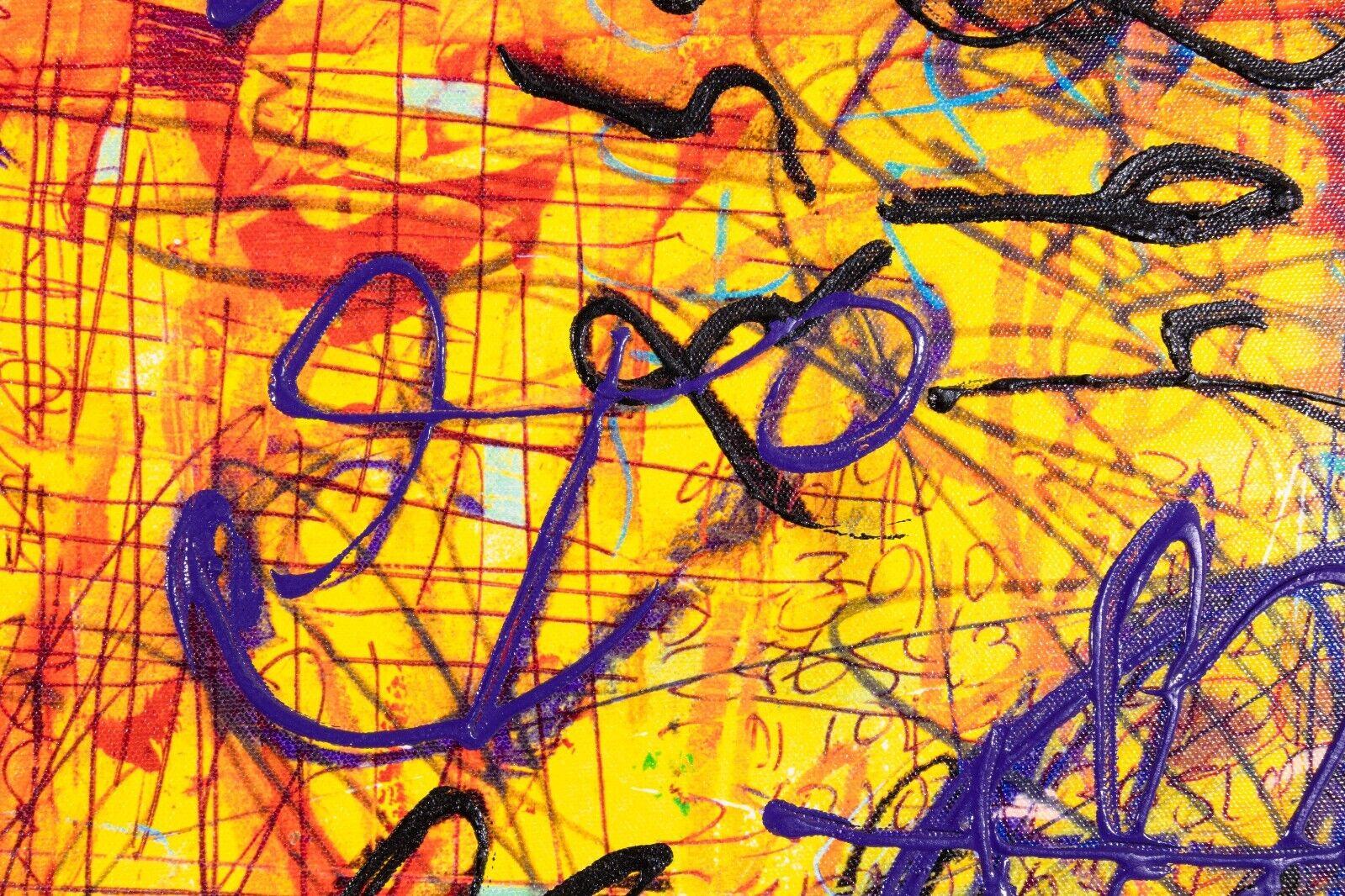 Tim Yanke Fox Trot Signed Abstract Expressionism Embellished Giclee Canvas, 2008 1