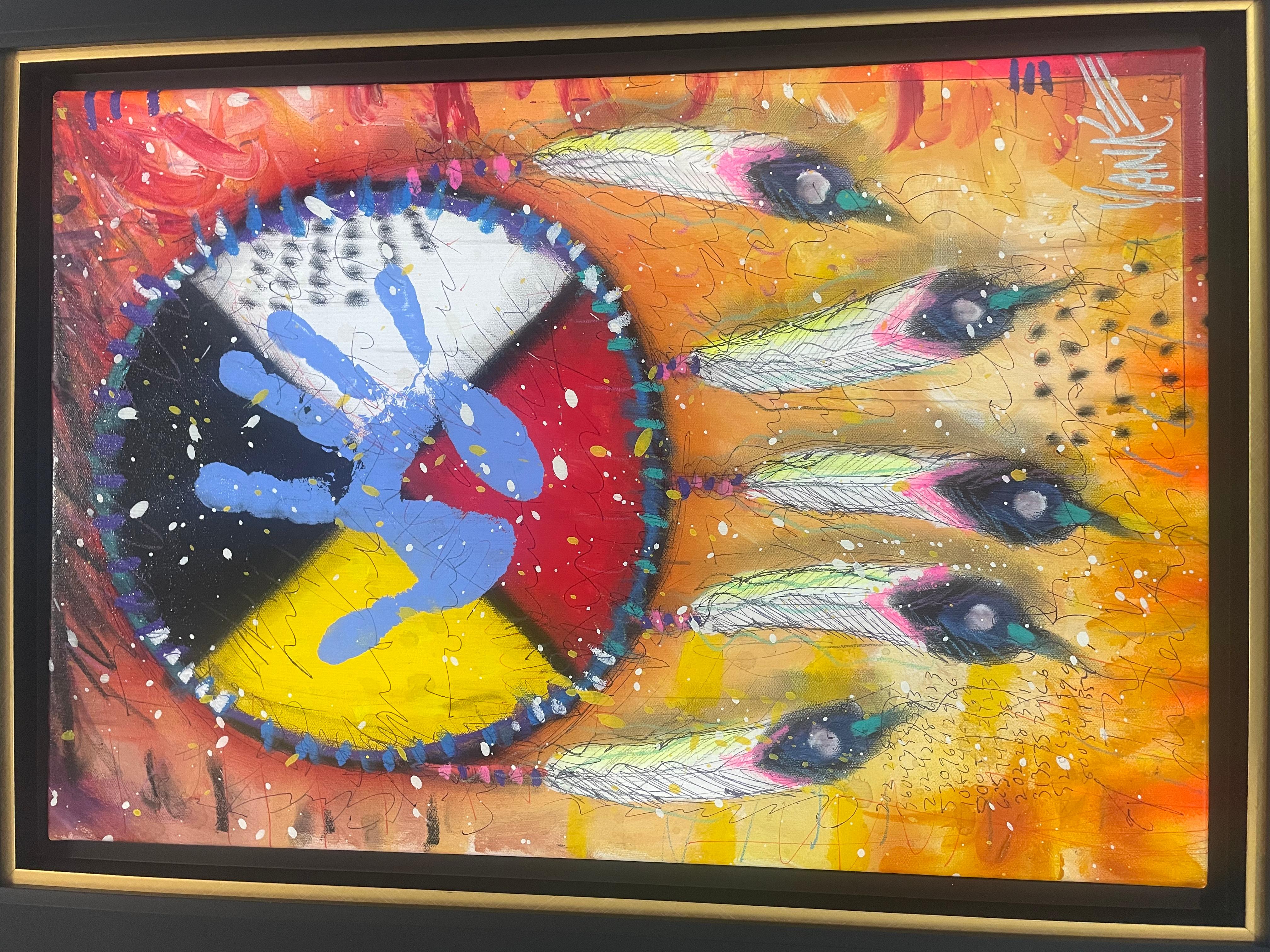 This is an Tim Yanke original painting on canvas in excellent condition measures 32x24. Signed in the front and back . Made in 2012