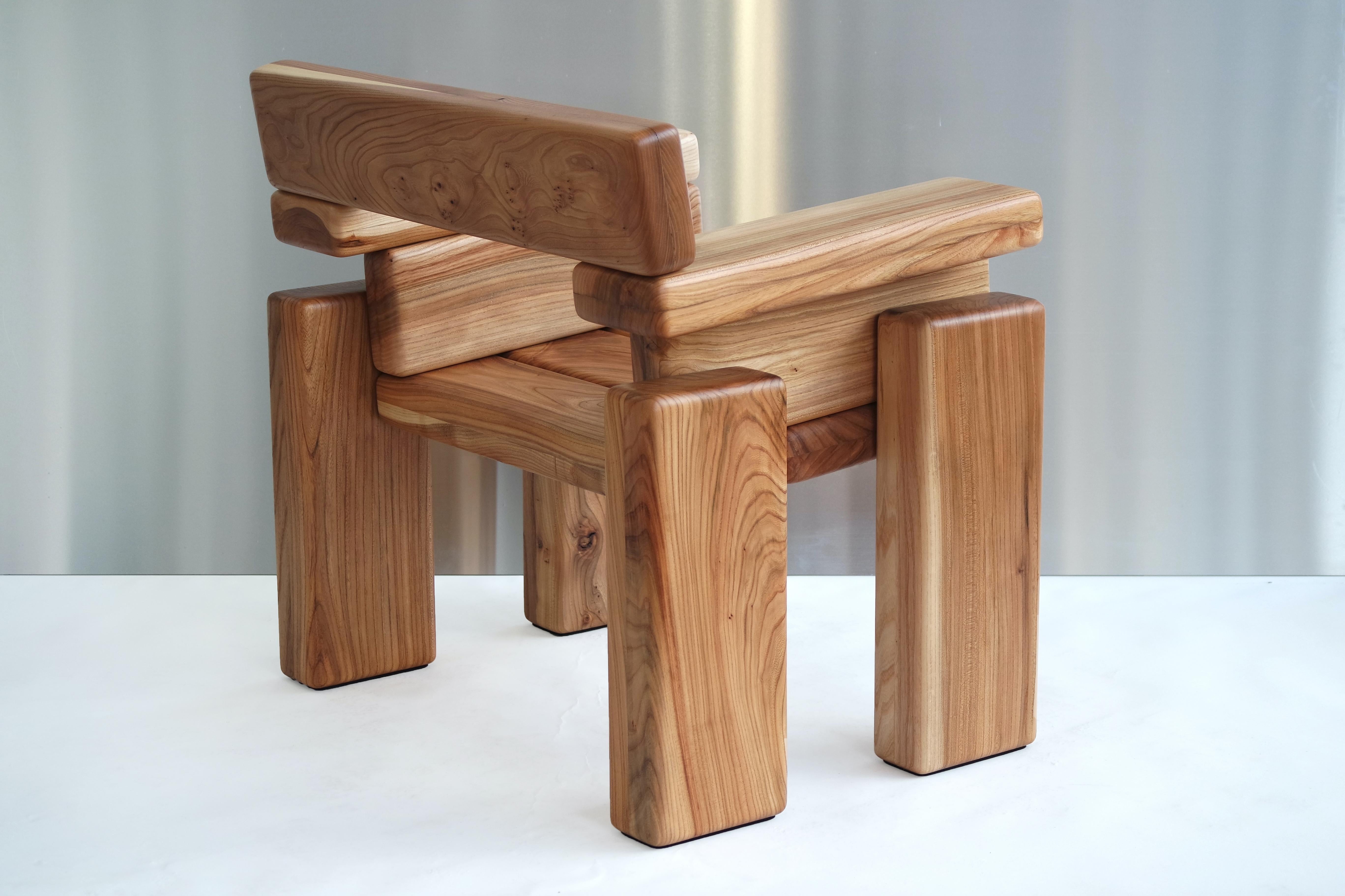 Timber Armchair by Onno Adriaanse For Sale 6