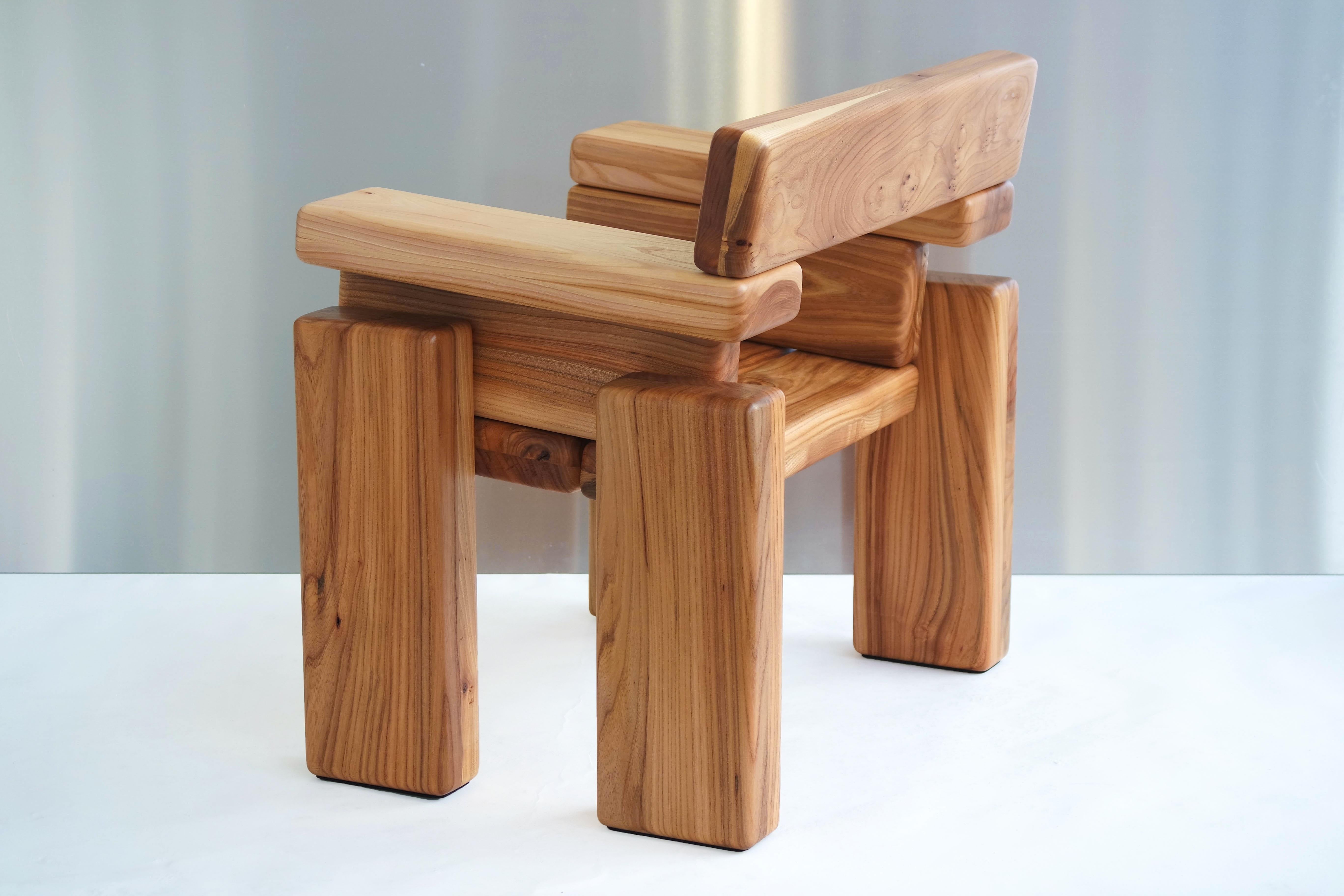 Timber Armchair by Onno Adriaanse For Sale 8
