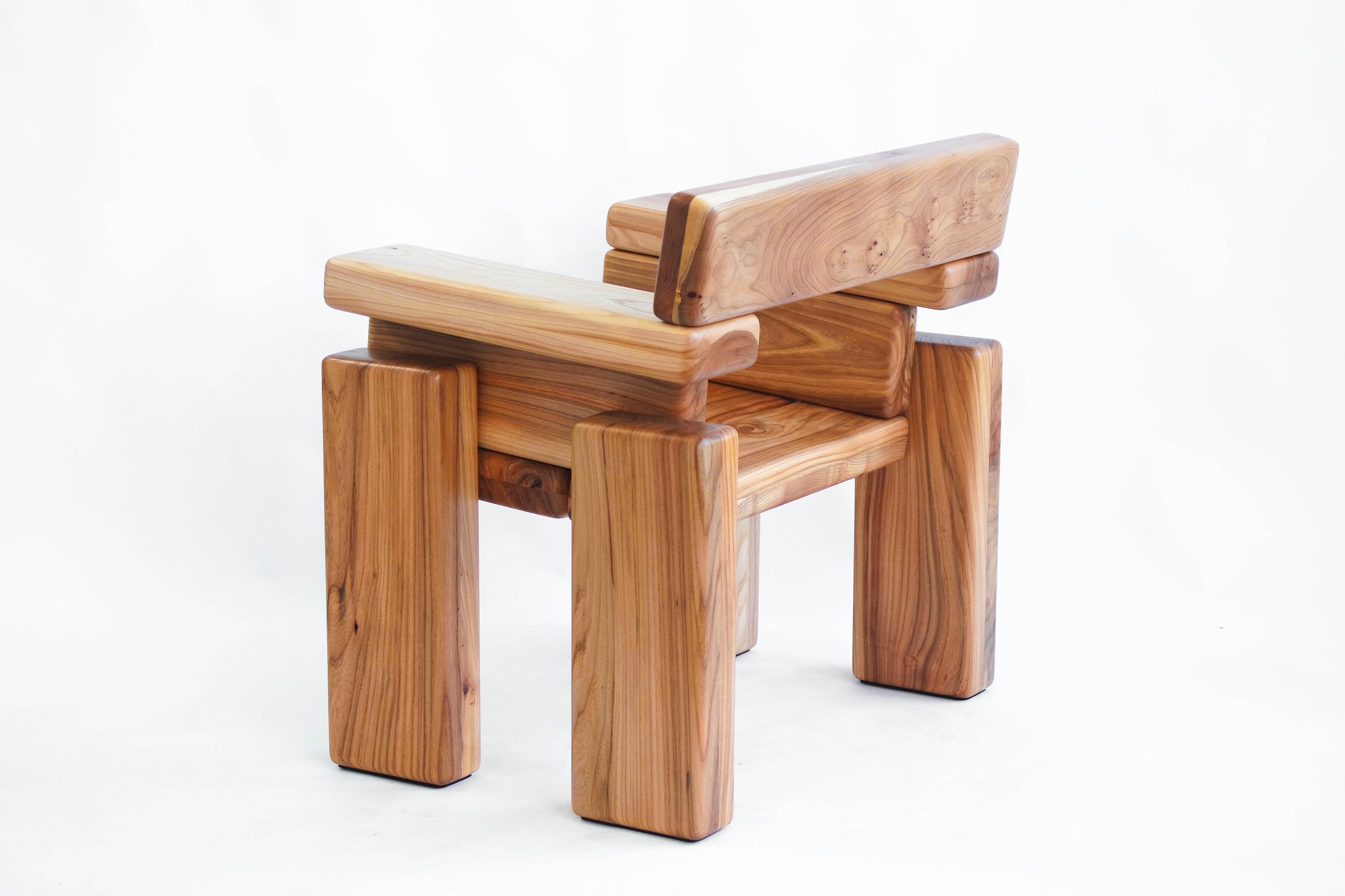 Timber Armchair by Onno Adriaanse For Sale 9