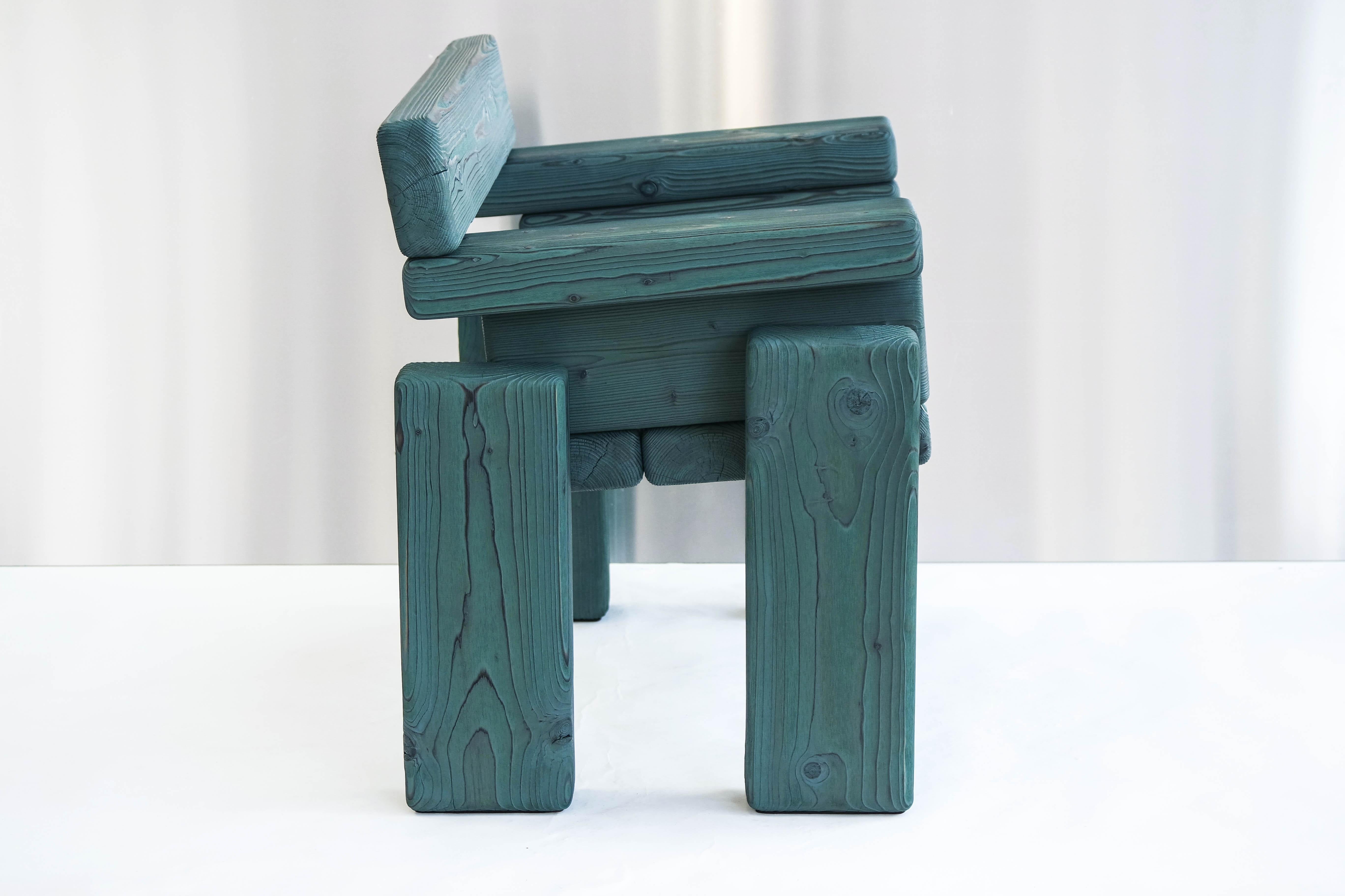 Dutch Timber Armchair by Onno Adriaanse For Sale