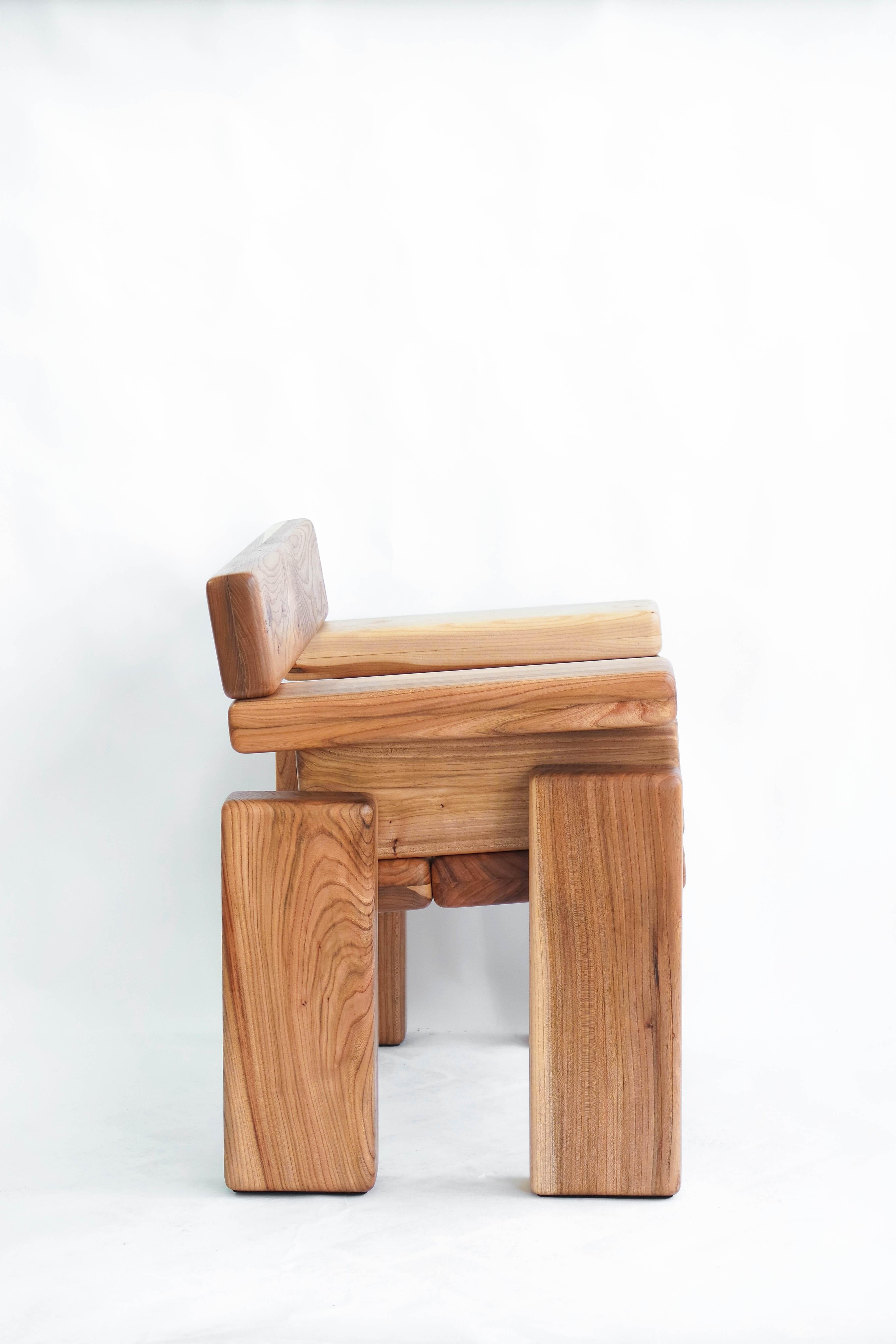 Contemporary Timber Armchair by Onno Adriaanse For Sale