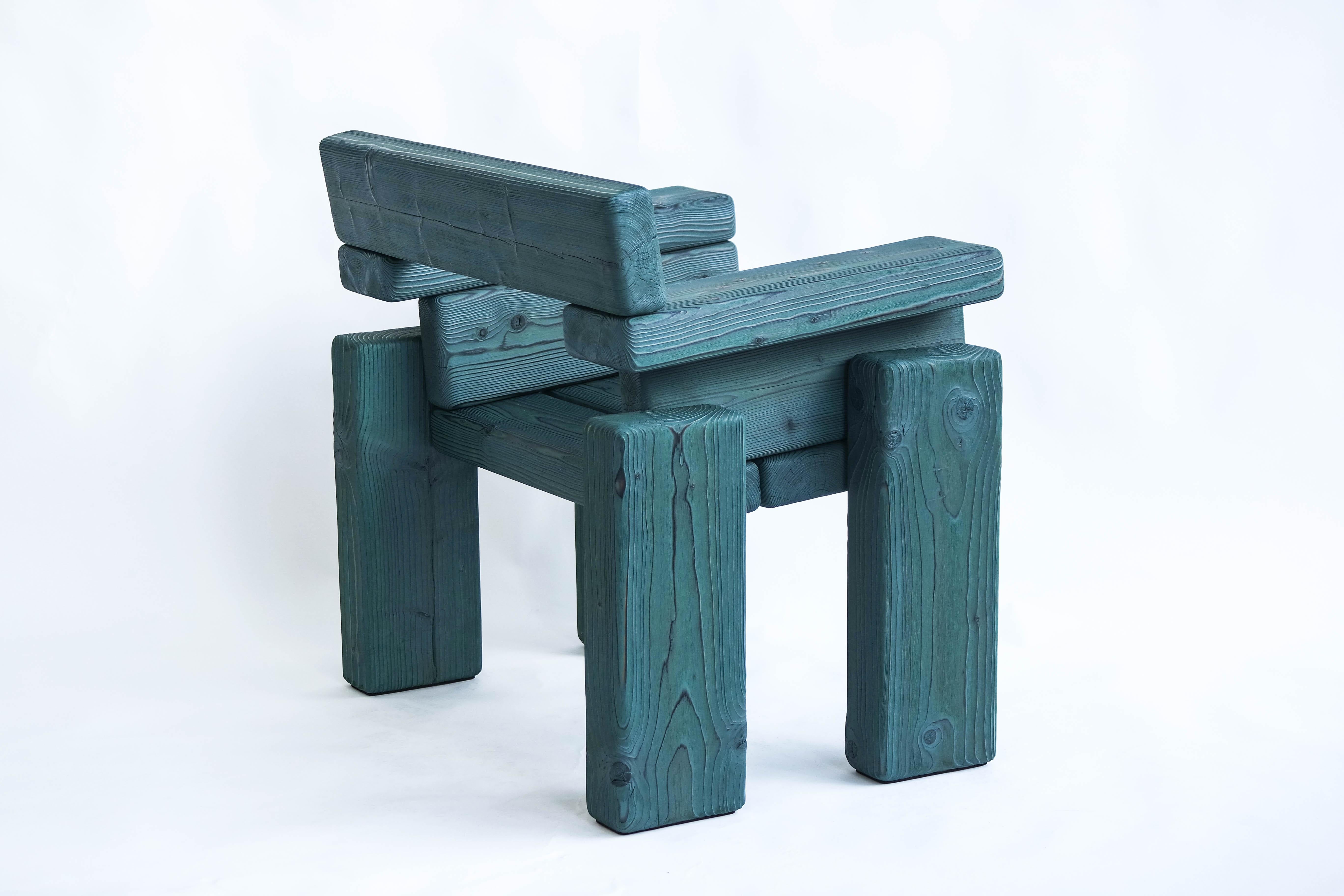 Timber Armchair by Onno Adriaanse For Sale 1