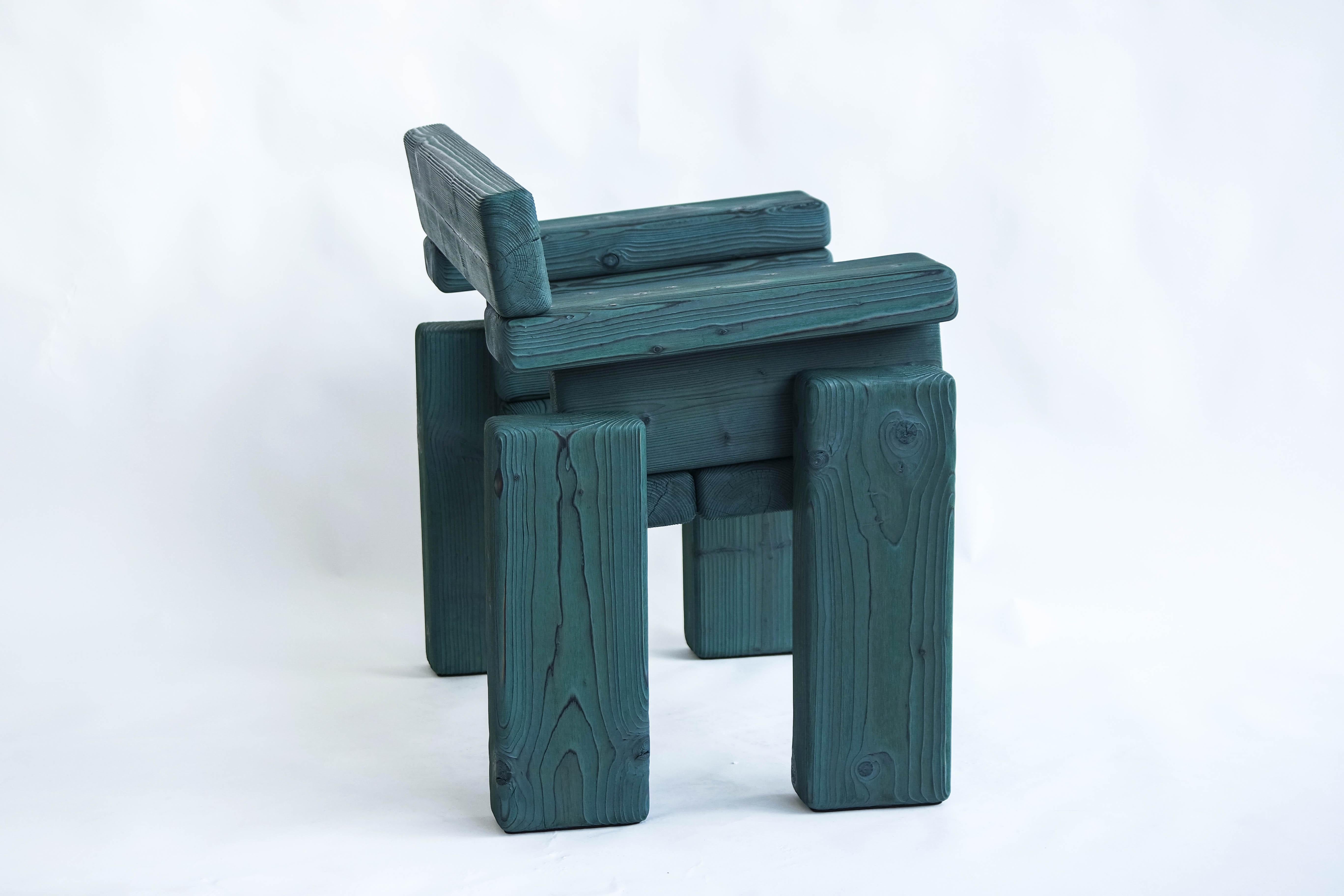 Timber Armchair by Onno Adriaanse For Sale 2