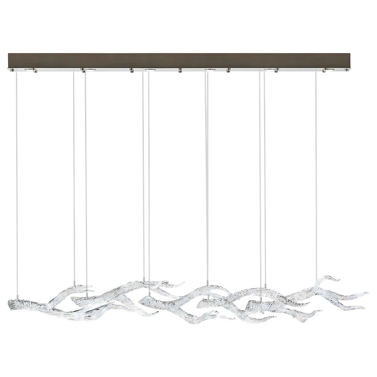 Timber Cove Chandelier by Studio Bel Vetro For Sale
