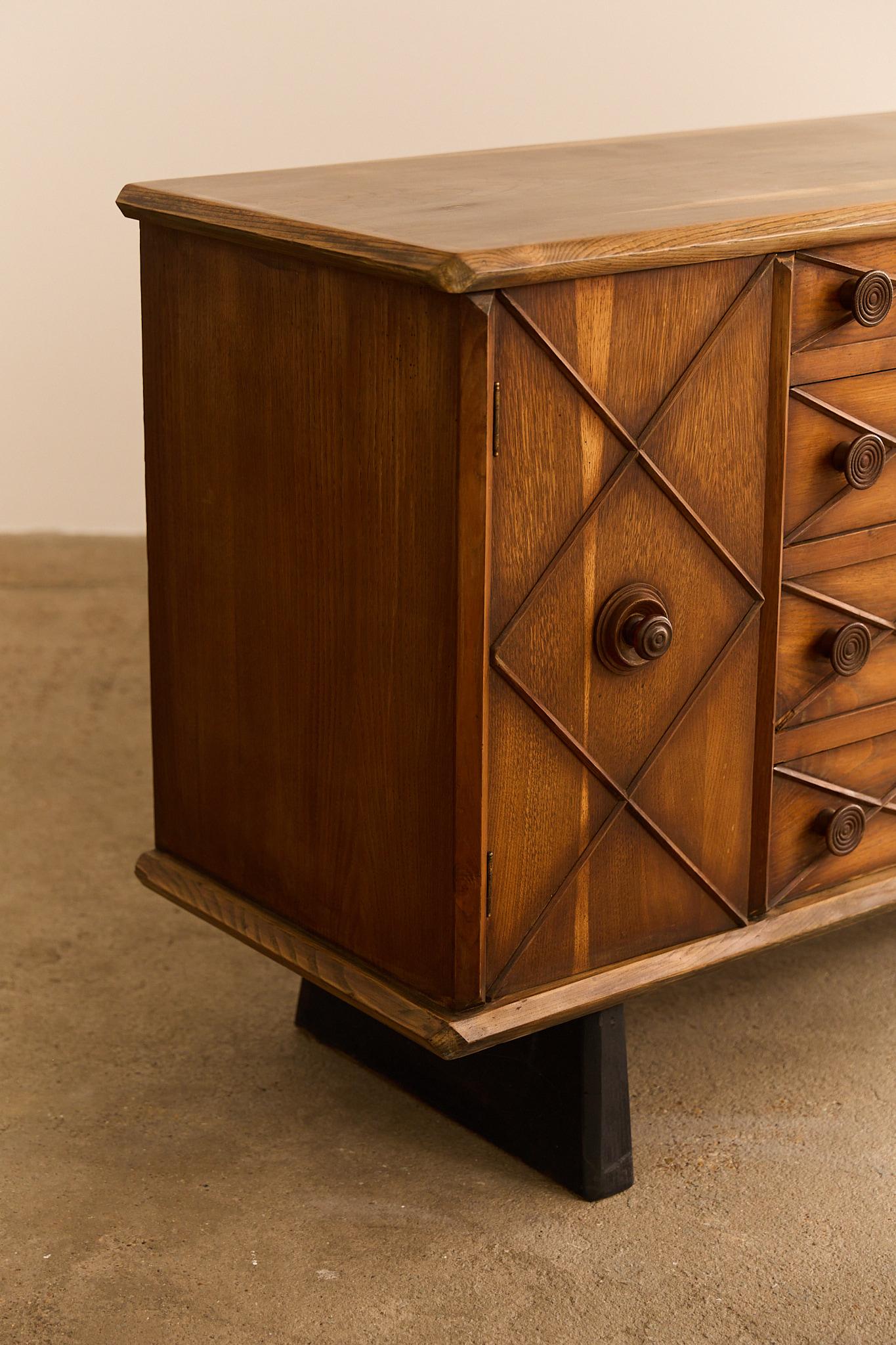 Cassettiera in legno di Gianni Vigorelli in vendita 1