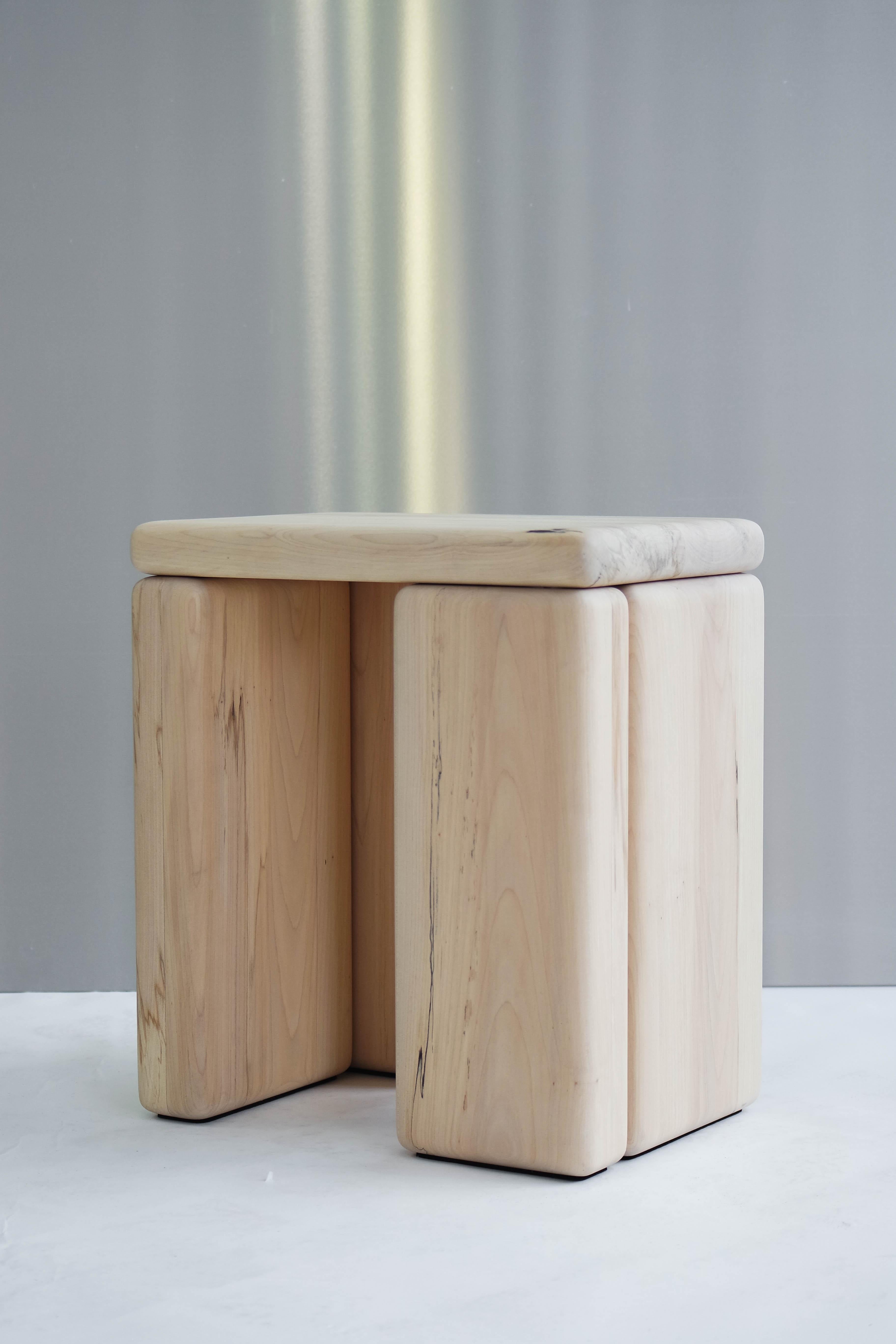 Timber Stool Maple by Onno Adriaanse For Sale 3