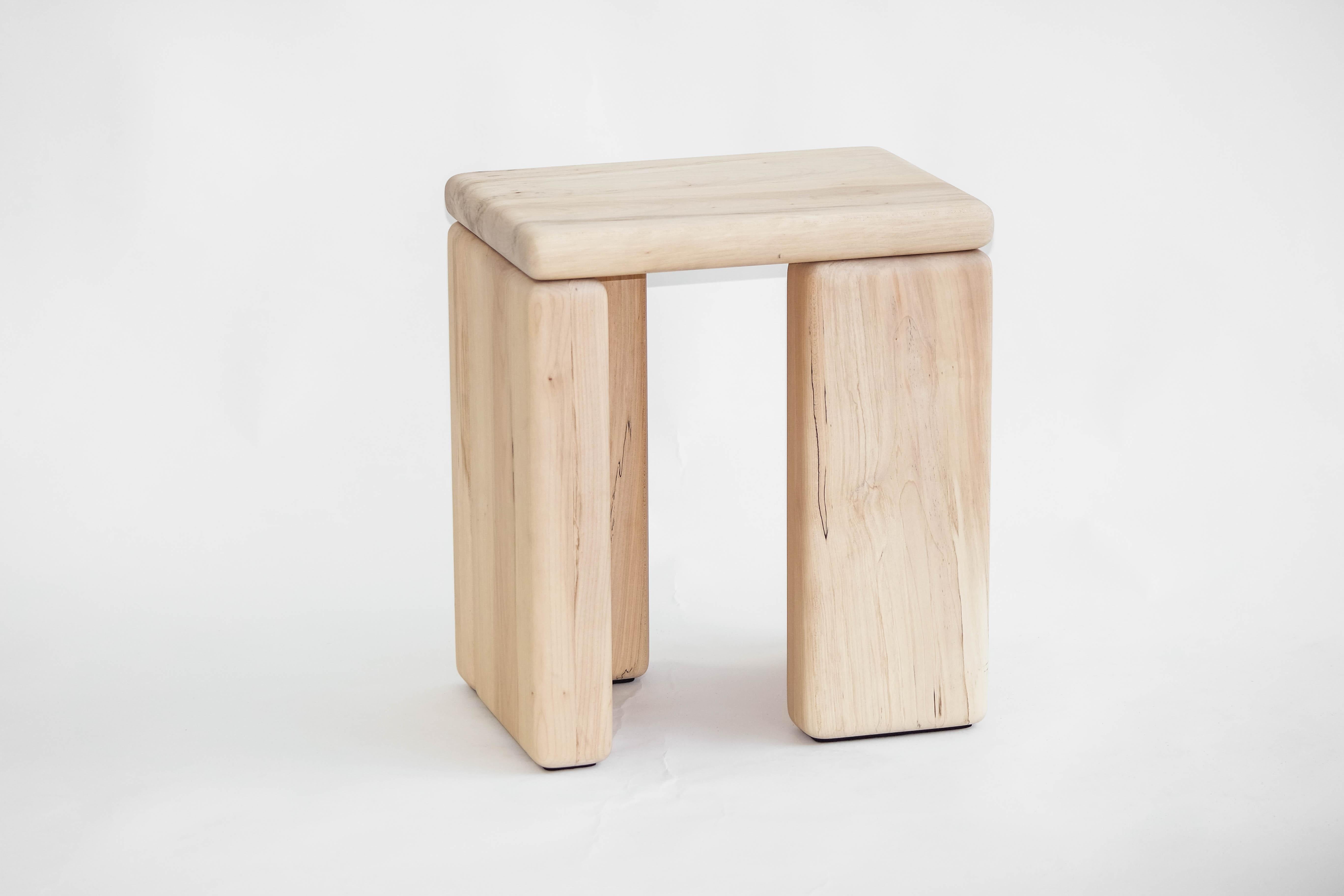 Timber Stool Maple by Onno Adriaanse For Sale 4