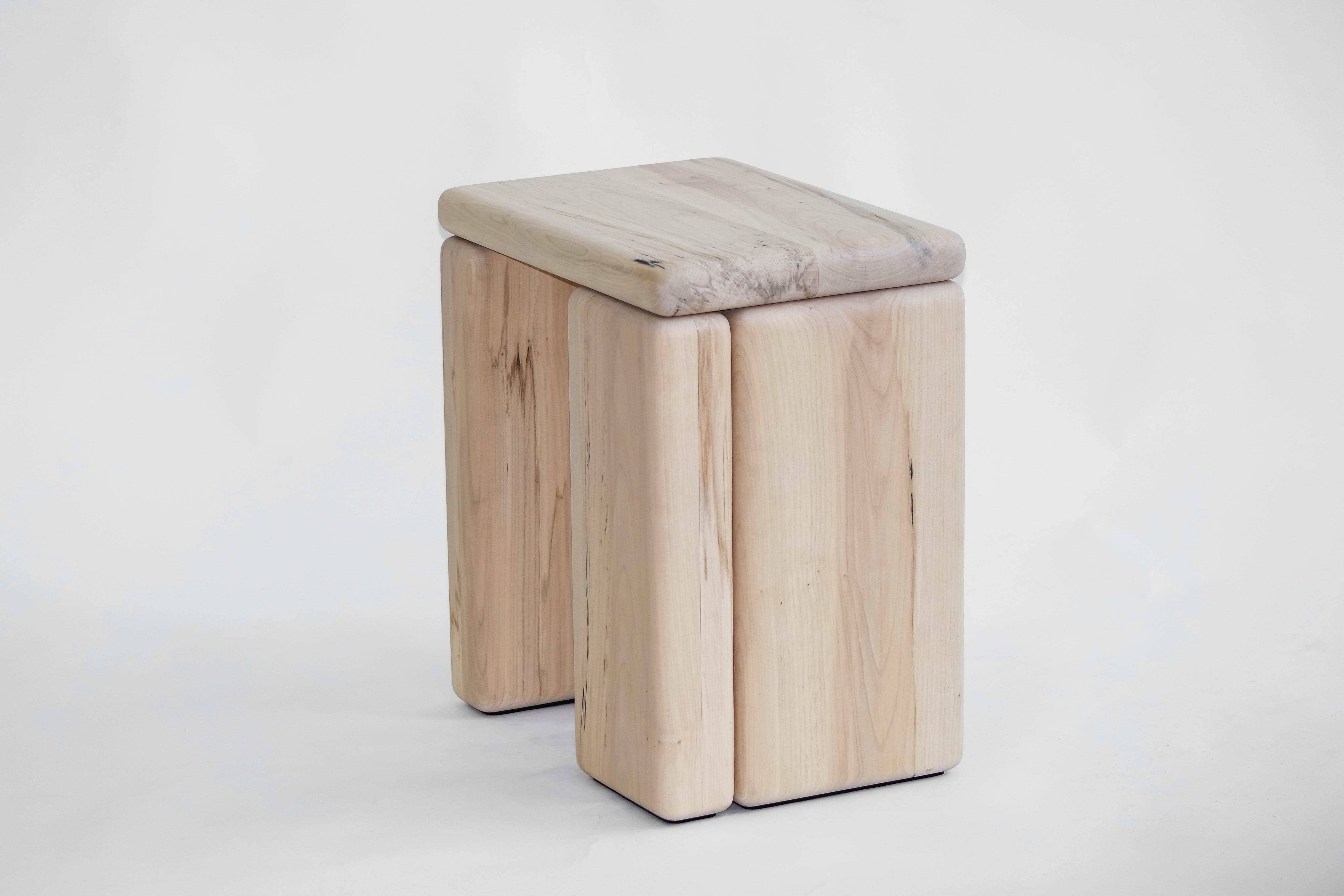 Timber Stool Maple by Onno Adriaanse For Sale 5
