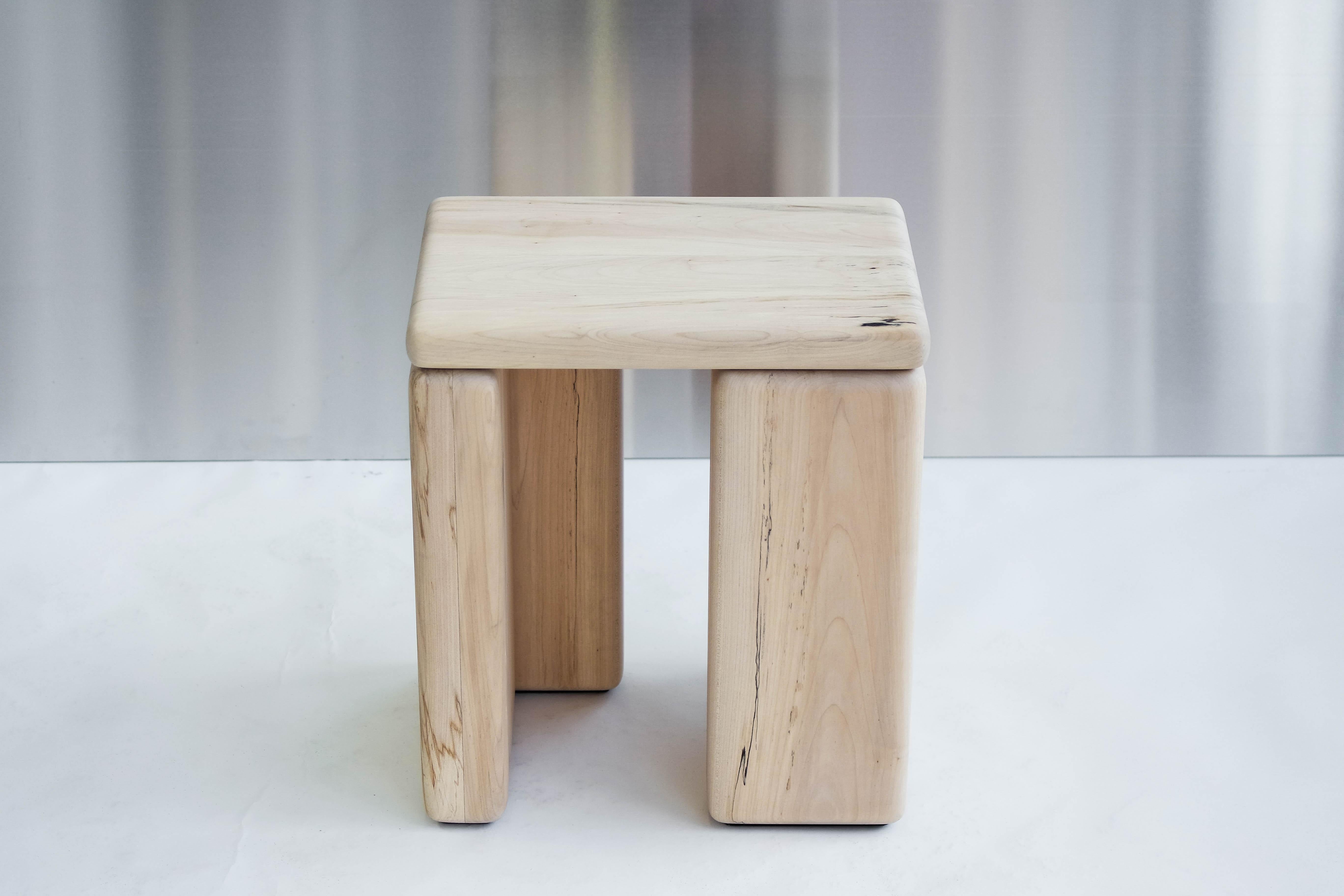 Coating Timber Stool Maple by Onno Adriaanse For Sale