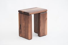 Timber Stool Walnut by Onno Adriaanse