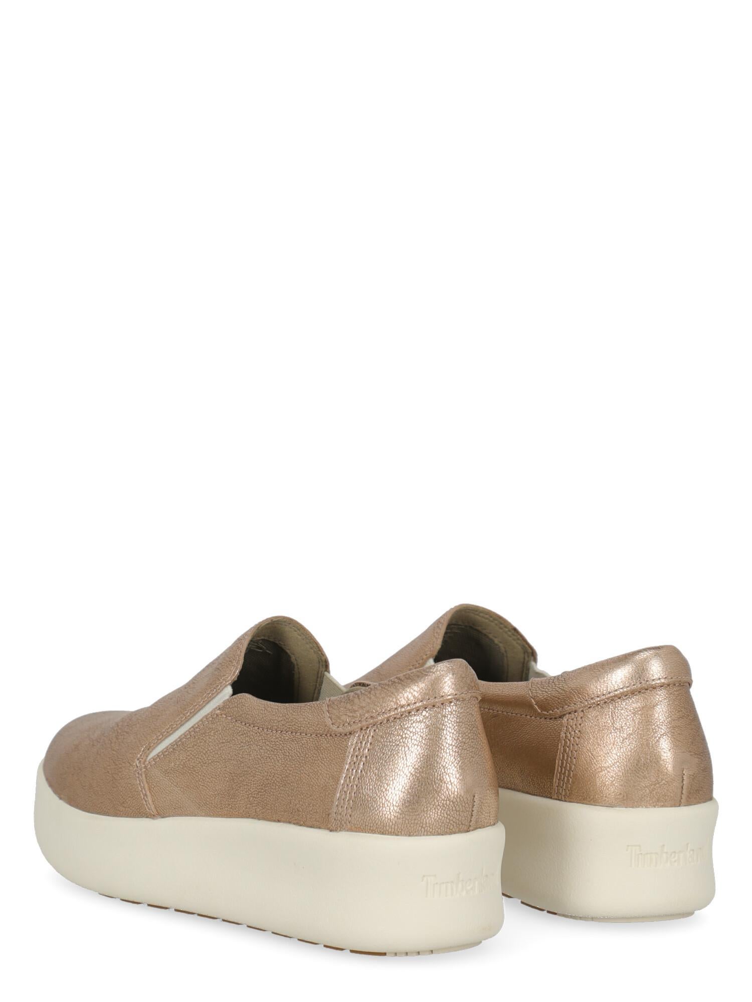 Timberland  Women   Sneakers  Gold Leather EU 39 In Excellent Condition For Sale In Milan, IT