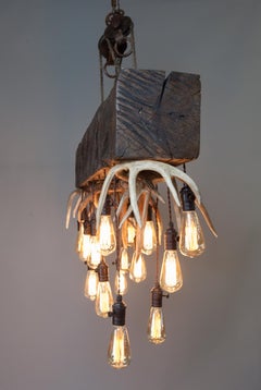 Timberline Elk & Whitetail Deer Antler Chandelier by The Peak Antler