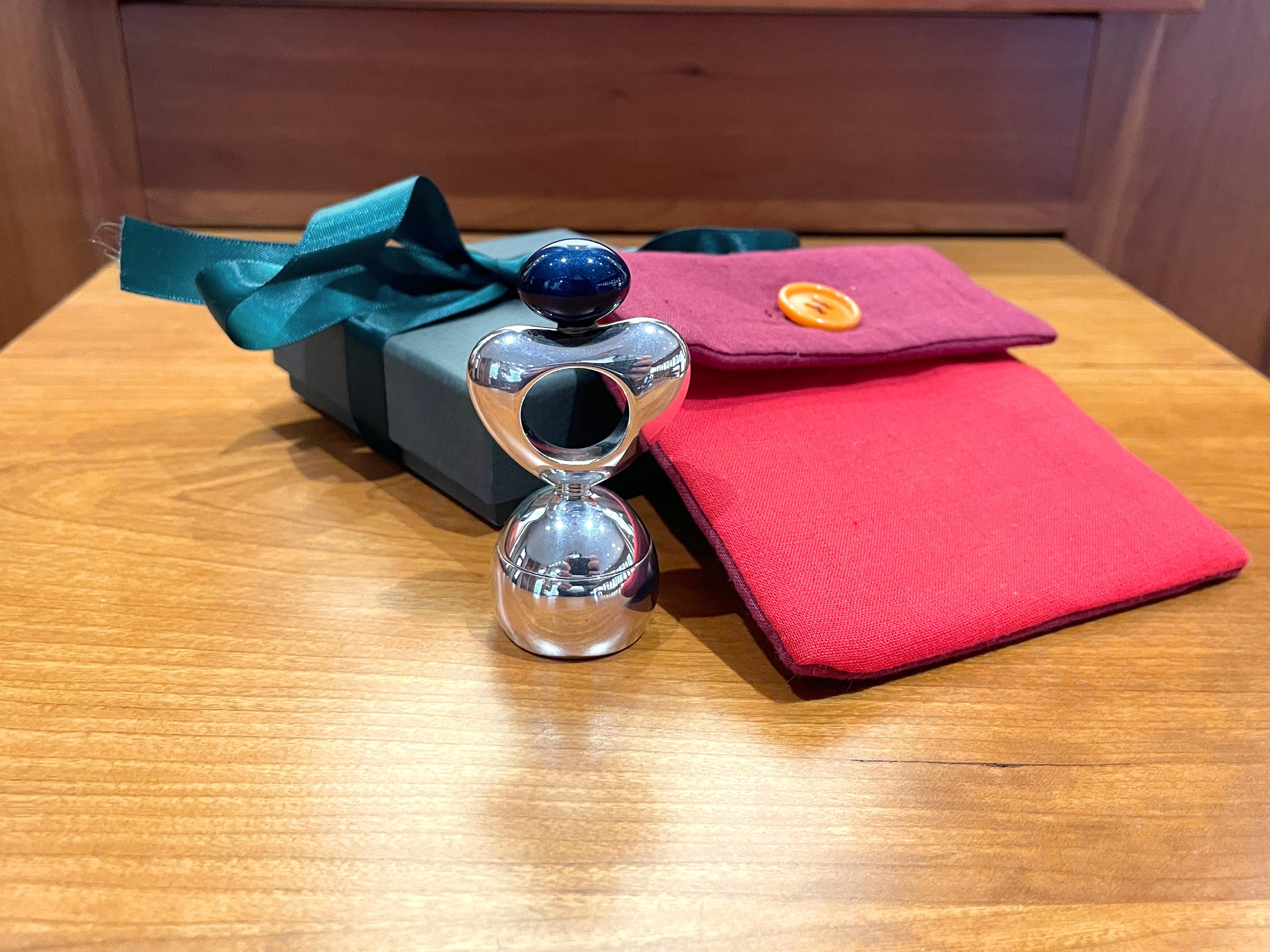 Timbro da scrivania La Nouvelle Bague in argento e smalto in vendita 5
