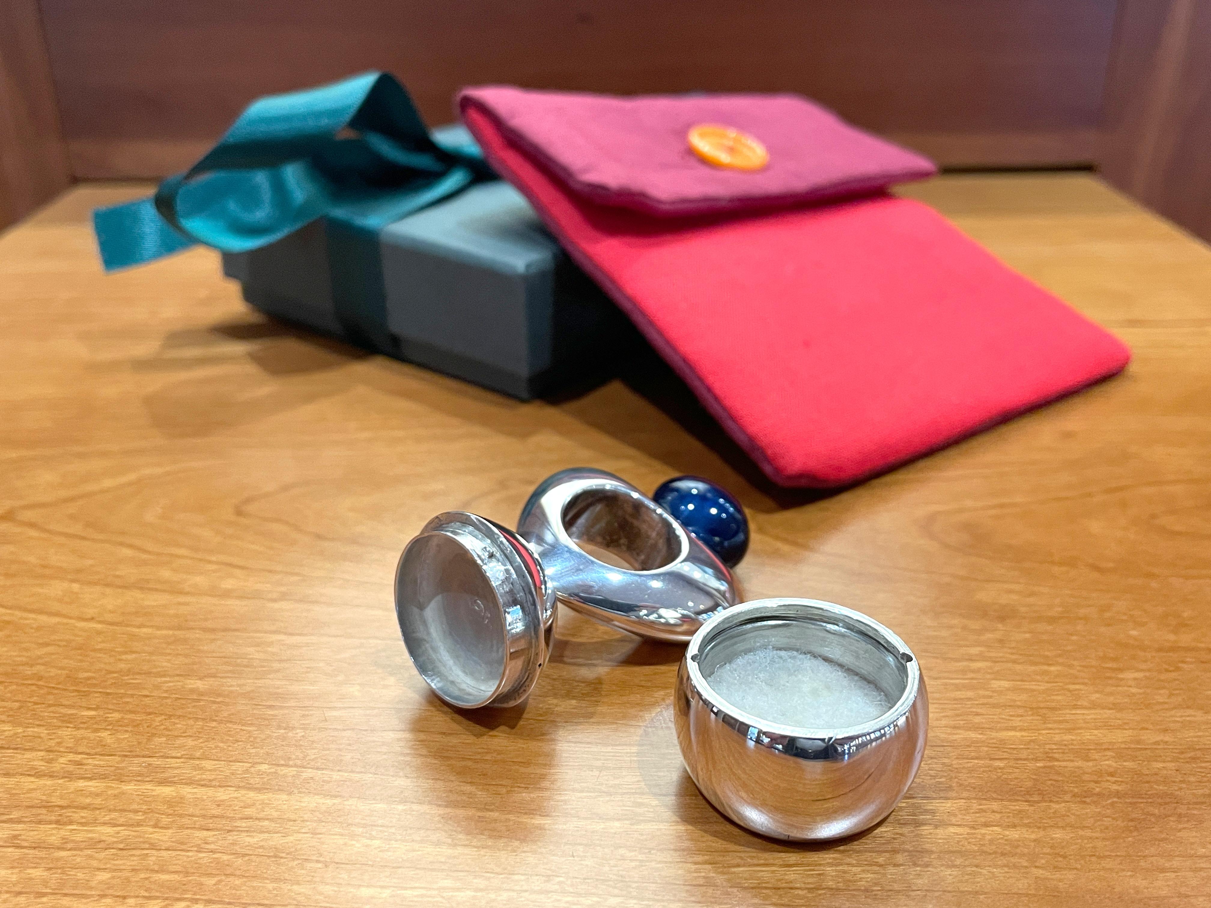 Timbro da scrivania La Nouvelle Bague in argento e smalto in vendita 8