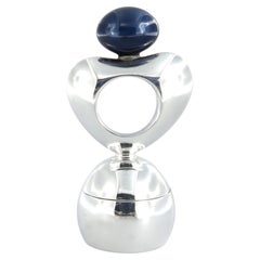 Timbre de bureau La Nouvelle Bague en argent et émail