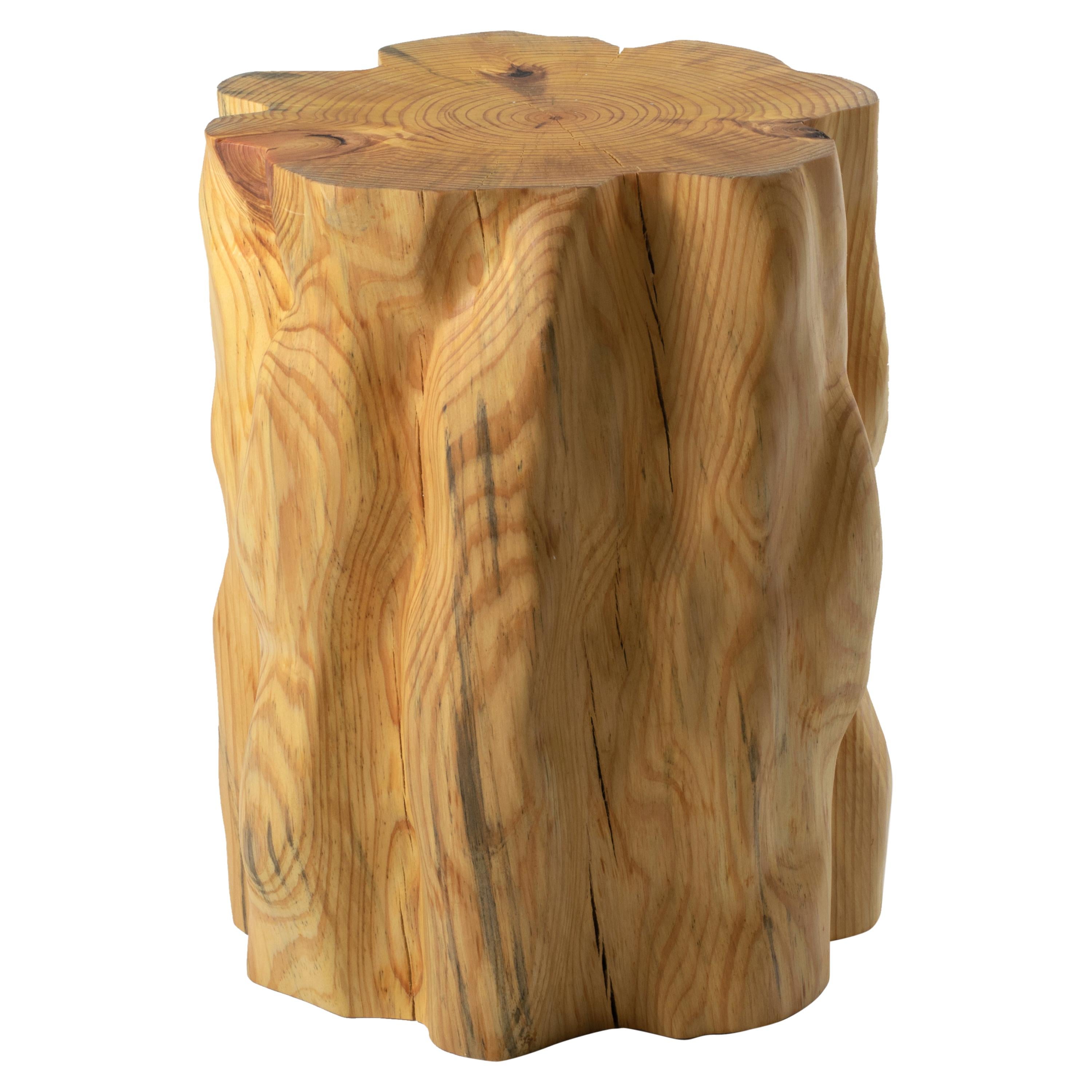 Bark Scale Stool #II by Timbur, Represented by Tuleste Factory For Sale