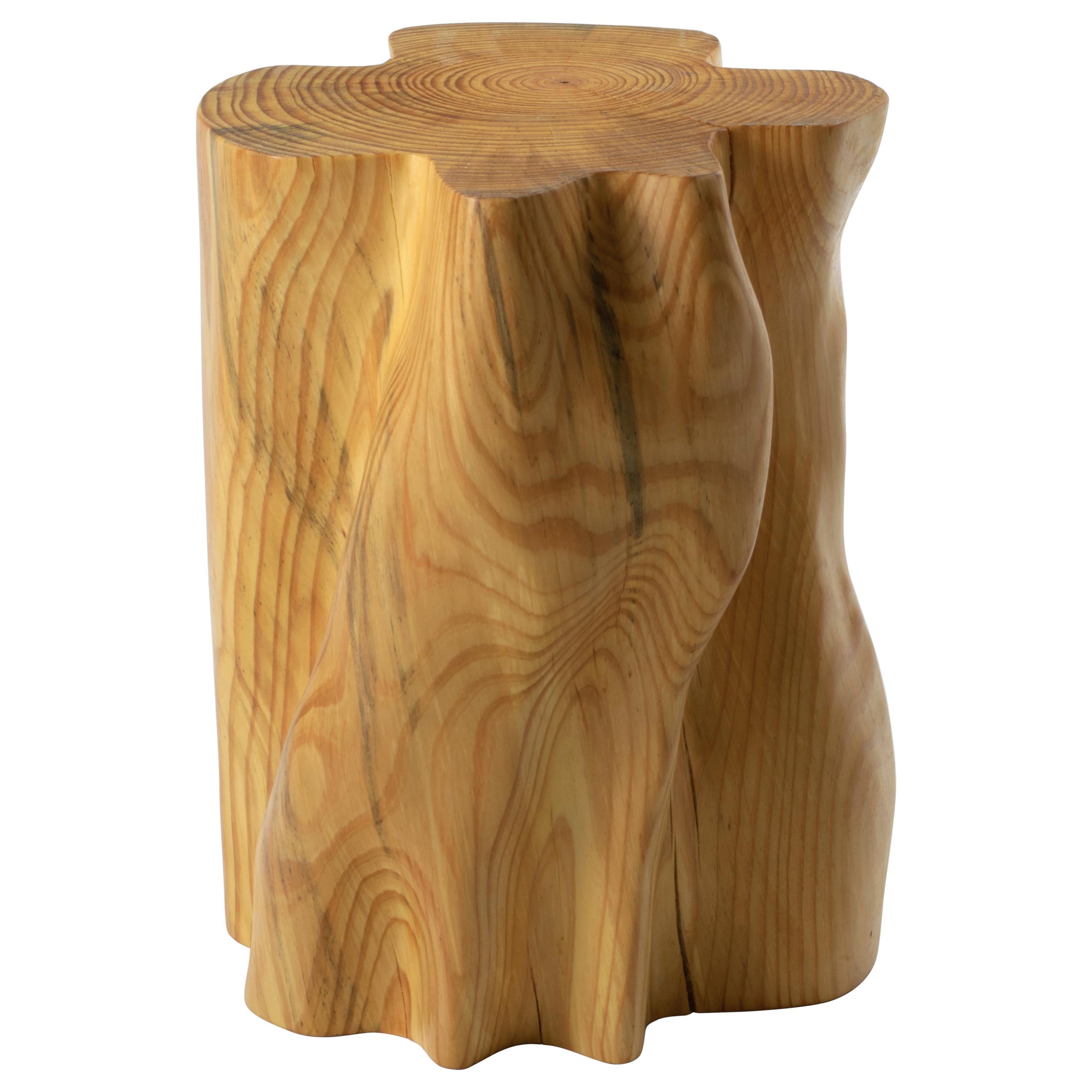 Bark Scale Stool #IV by Timbur, Represented by Tuleste Factory For Sale