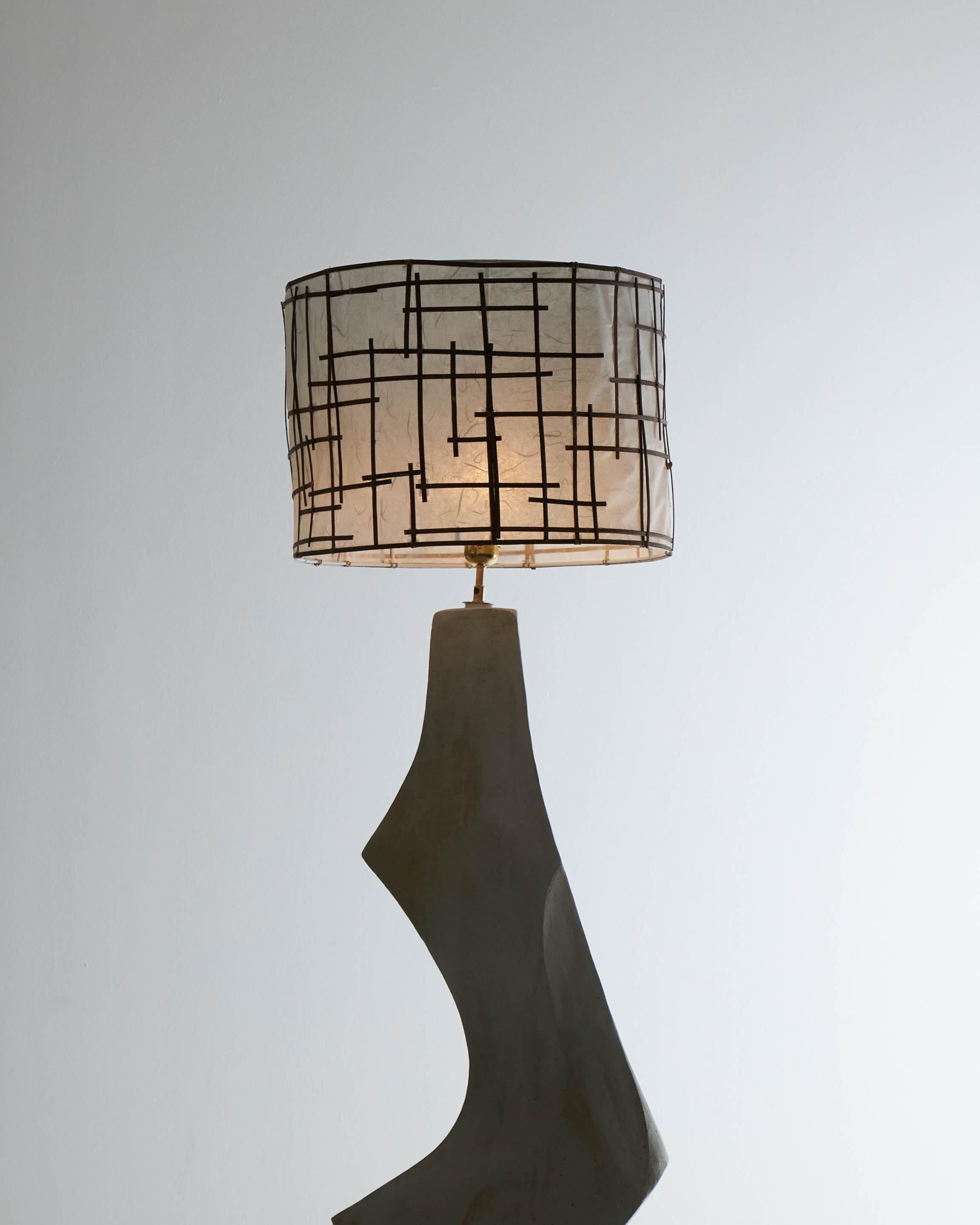Lampada da terra Timchent in gres in vendita 5