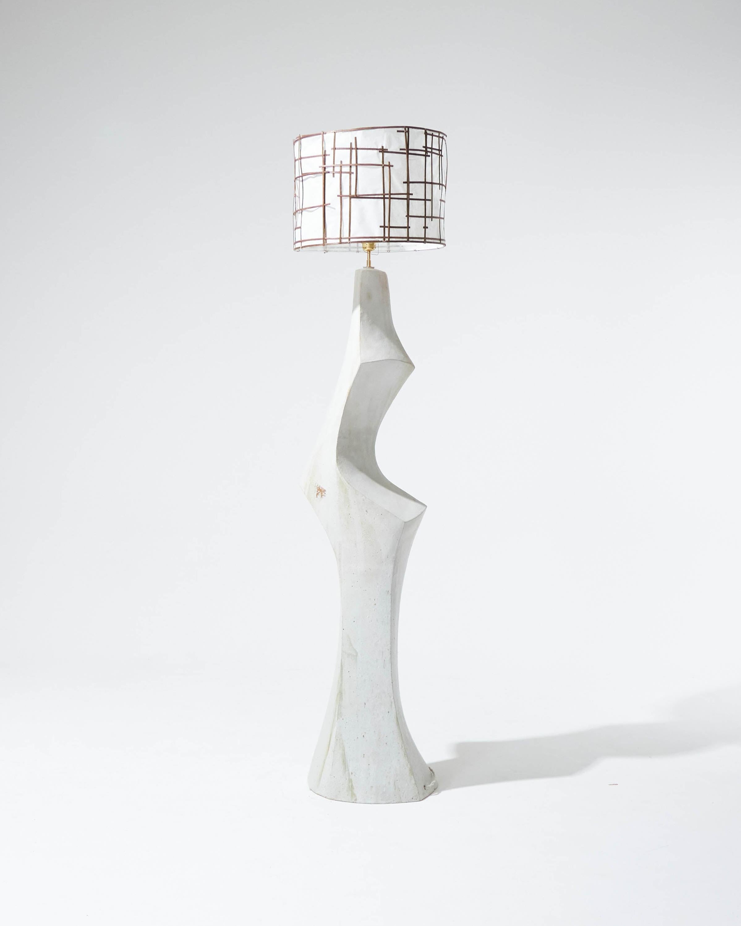 Lampada da terra Timchent in gres in vendita 3