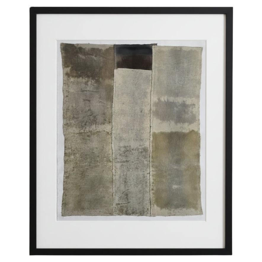 TIME (8) – Plant-Dyed Botanical Art on Cotton Canvas with Iron Sulphate