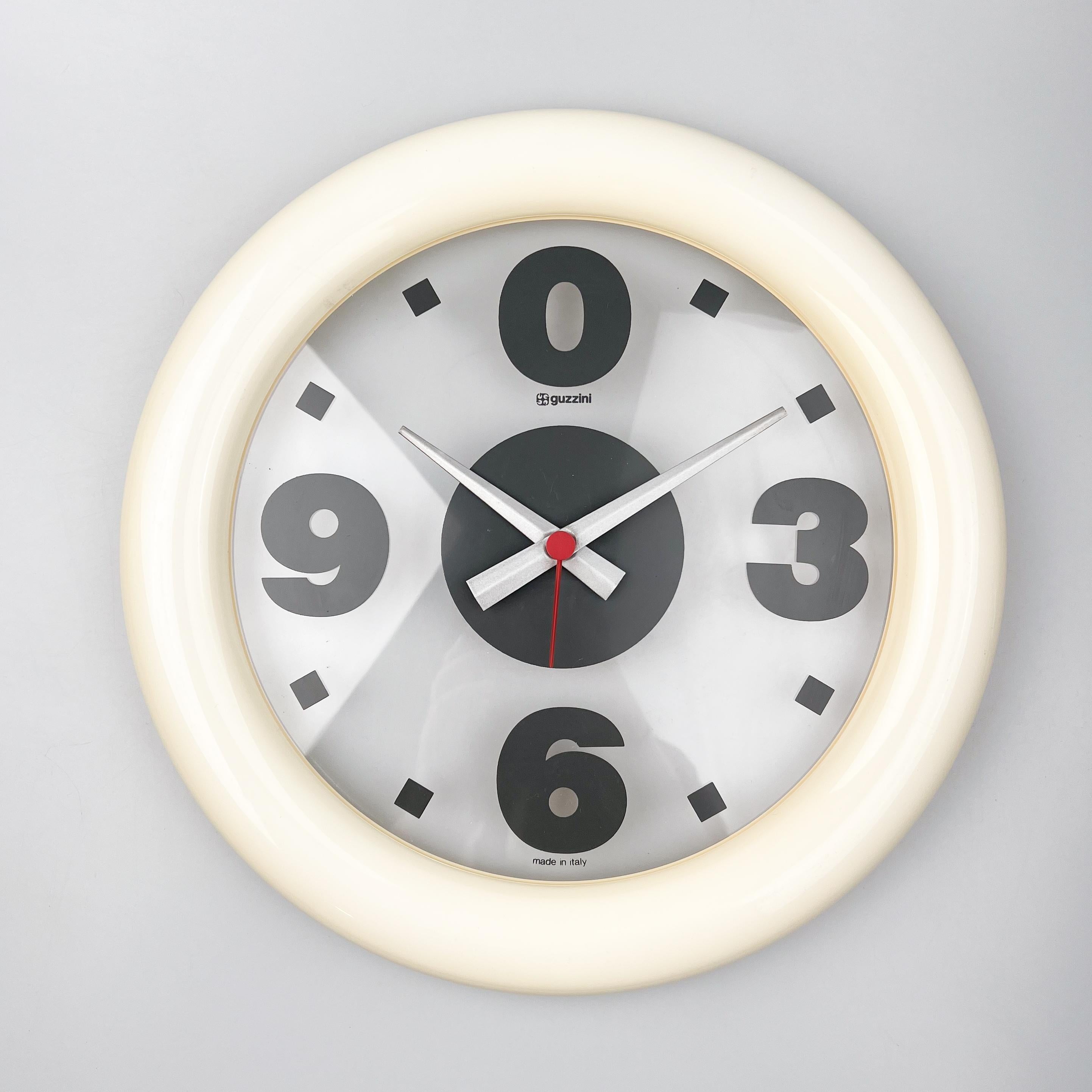 Italian Time-Clock clock design by STG Studio for Guzzini, 1980s For Sale