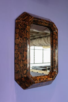 Time Further Mirror in Wood Branch Veneer by Andrea Vargas Dieppa
