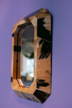 Time Further Mirror in Yellow Horn by Andrea Vargas Dieppa