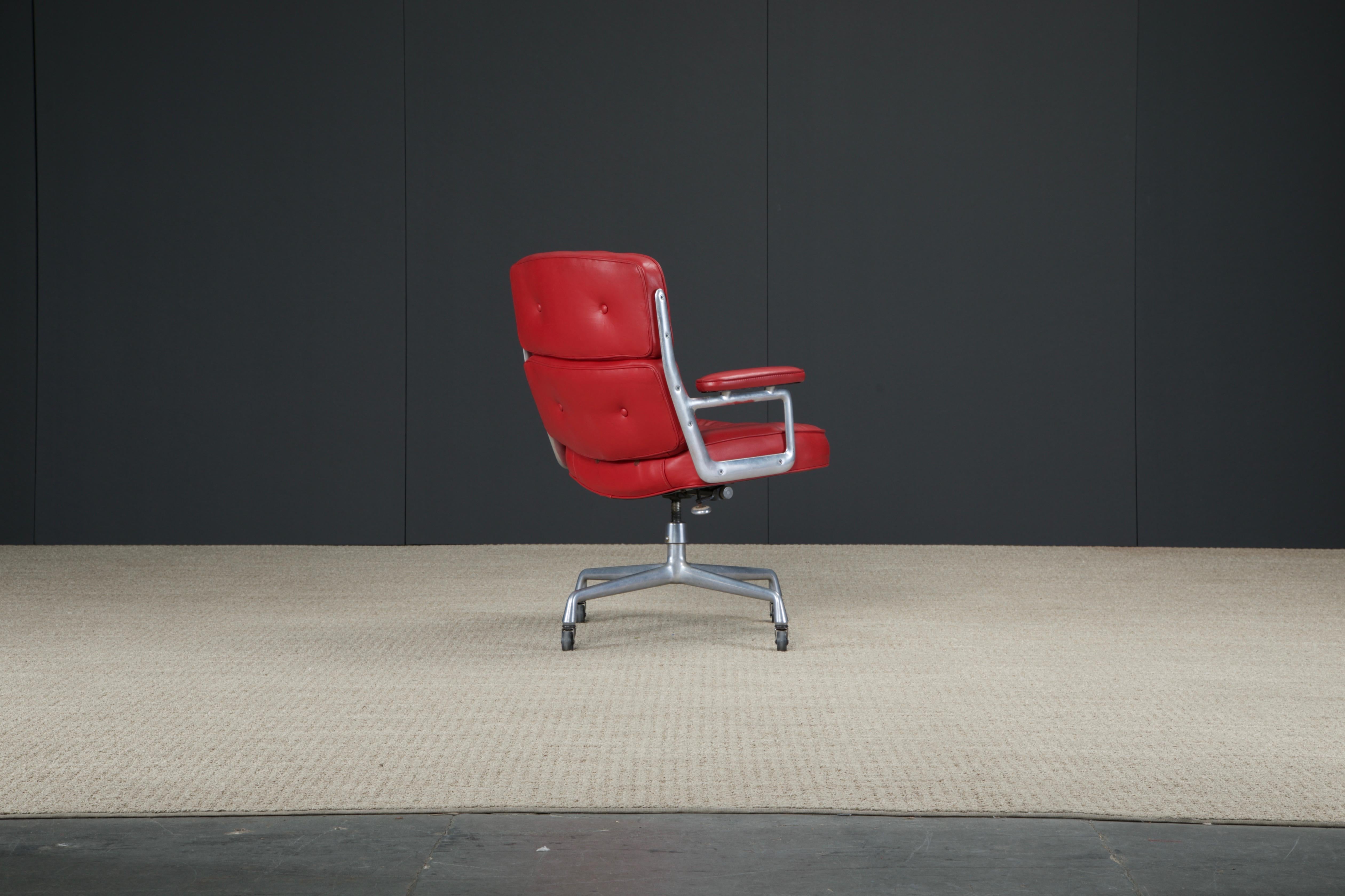 Time Life Desk Chair by Charles Eames for Herman Miller, 1984, Signed & Dated In Good Condition In Los Angeles, CA