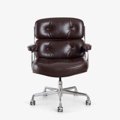 Time-Life Executive Chair in Chocolate Brown Leather by Charles & Ray Eames